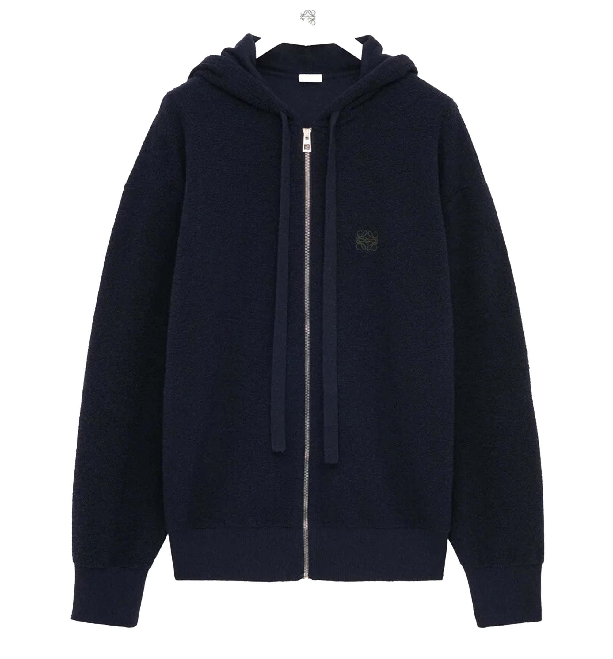 Anagram Zip-Up Hoodie In Wool