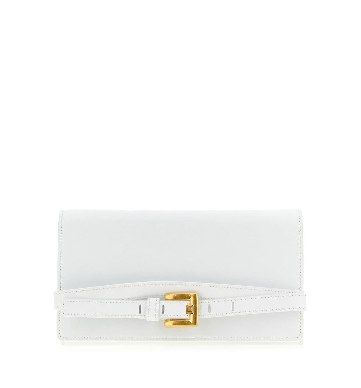 Shuffle calfskin wallet with chain