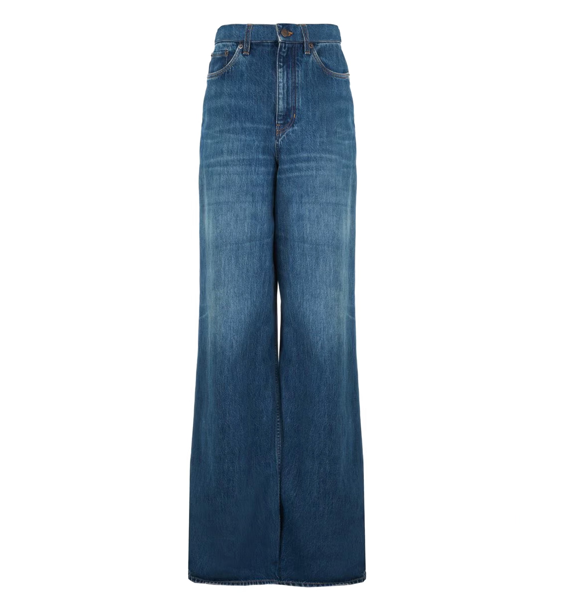 Wide-Leg Jeans In Denim