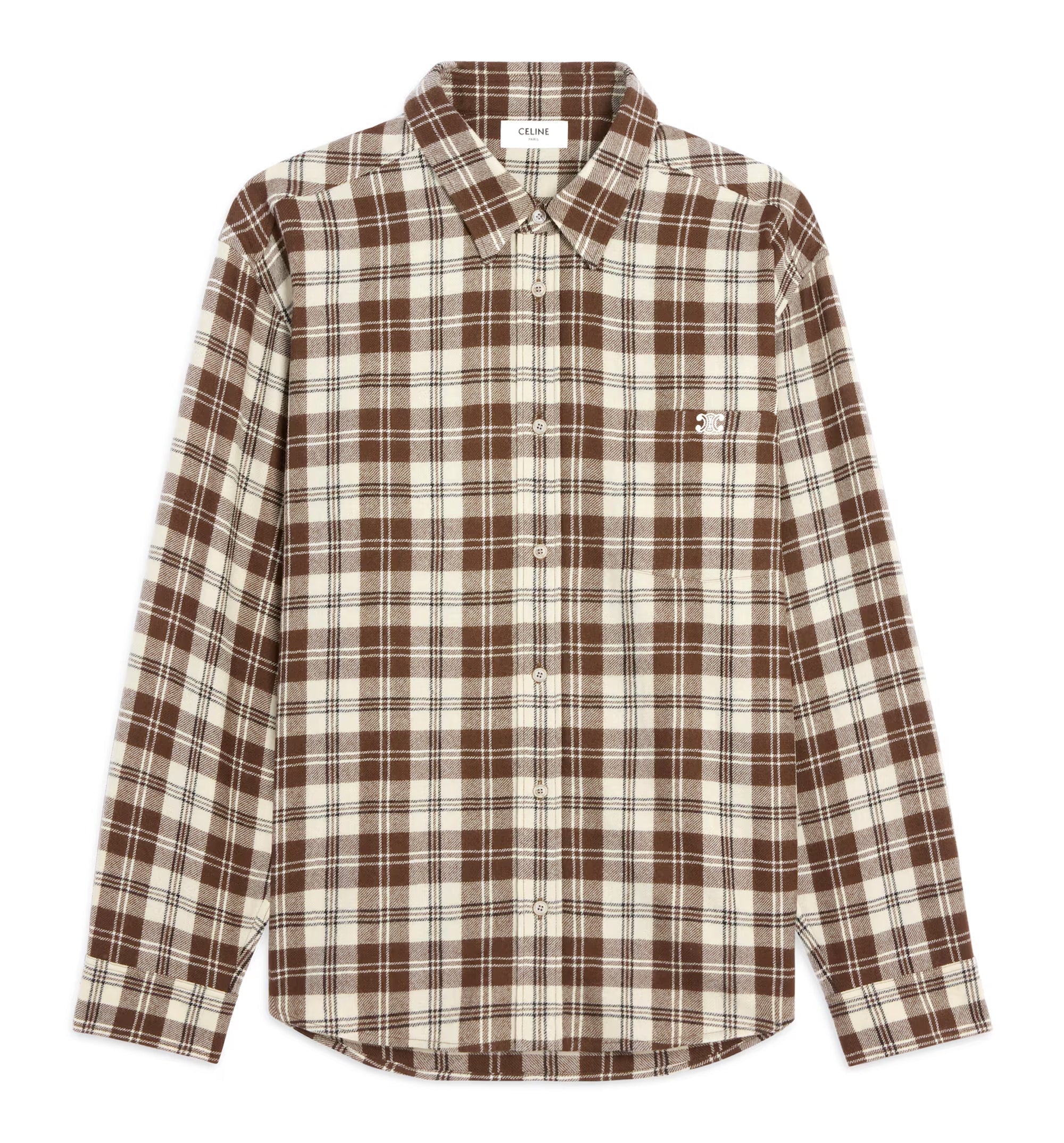 Relaxed Shirt in Checked Wool