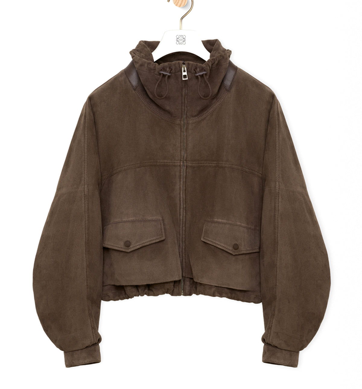 Jacket in suede goatskin