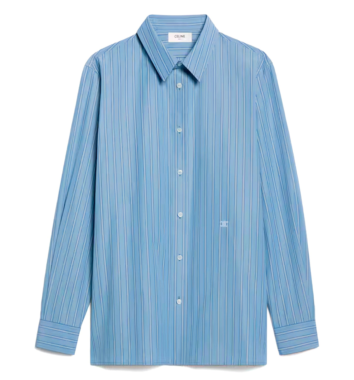 Classic Shirt In Striped Cotton Poplin