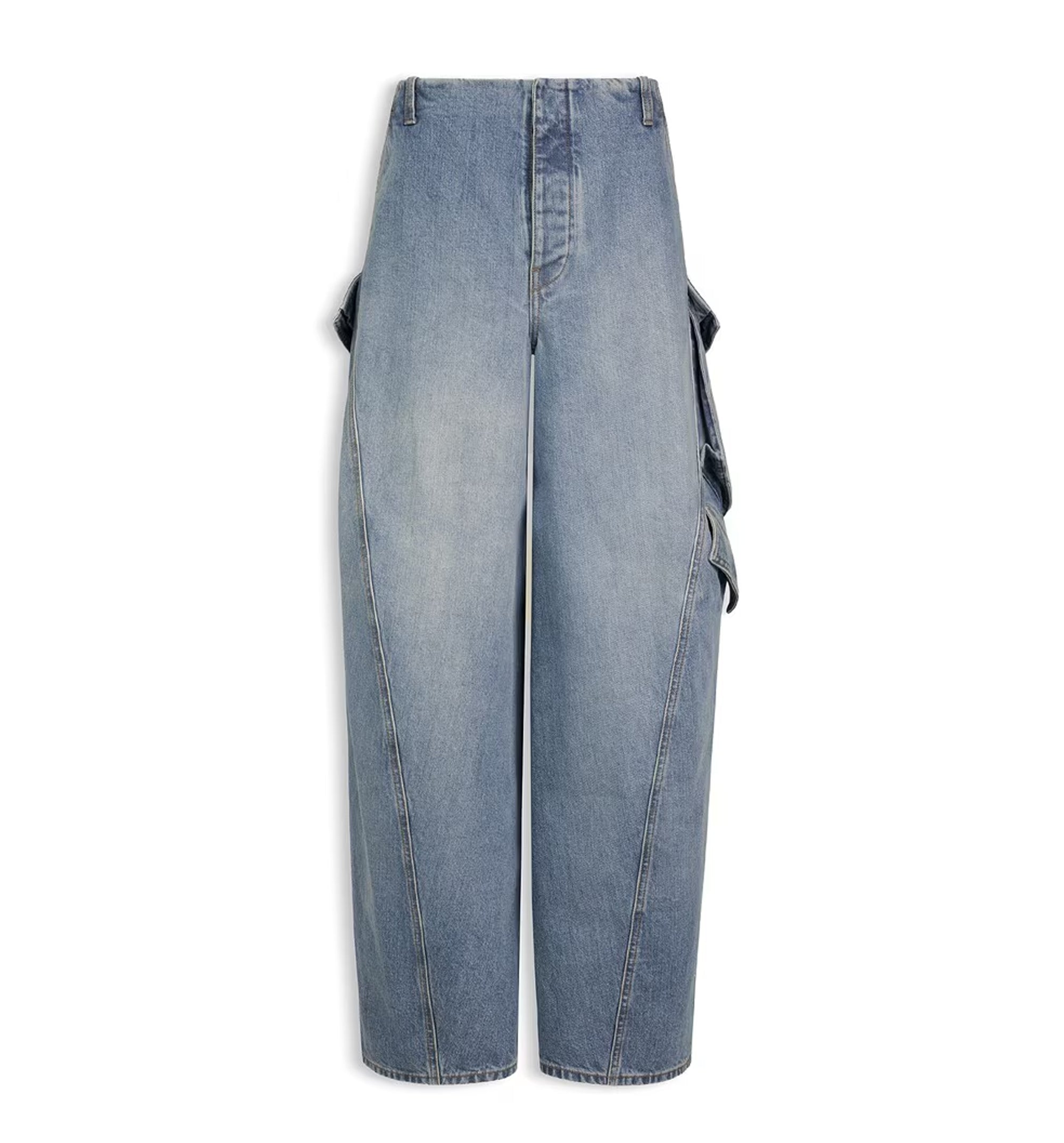 Denim Cargo Pants