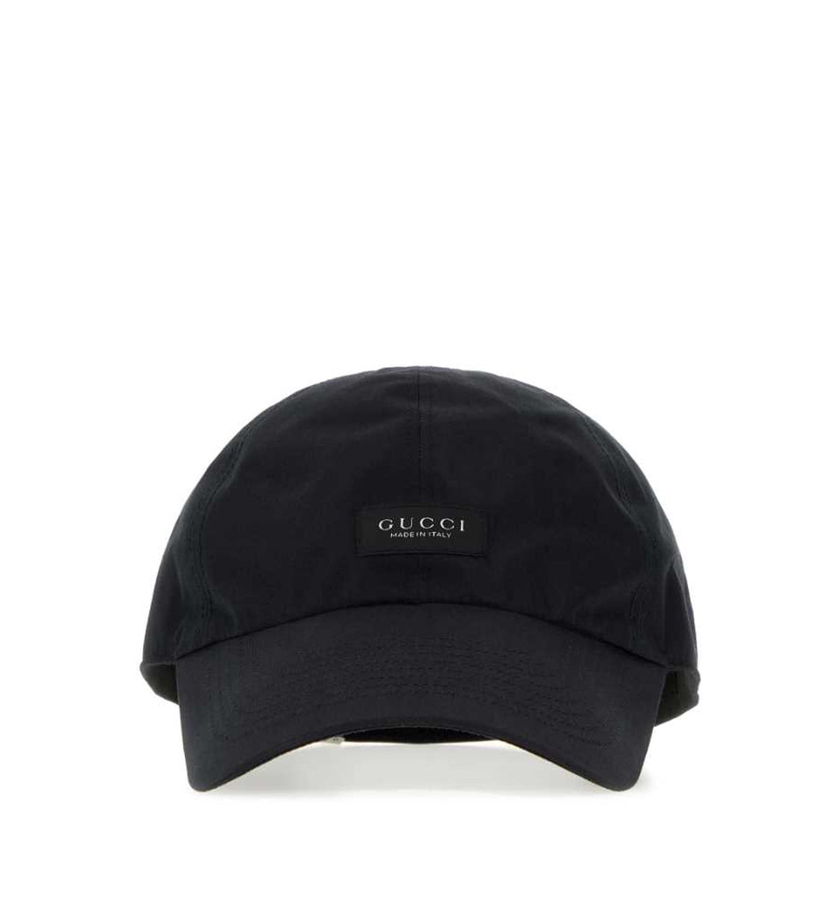 Black gabardine baseball cap