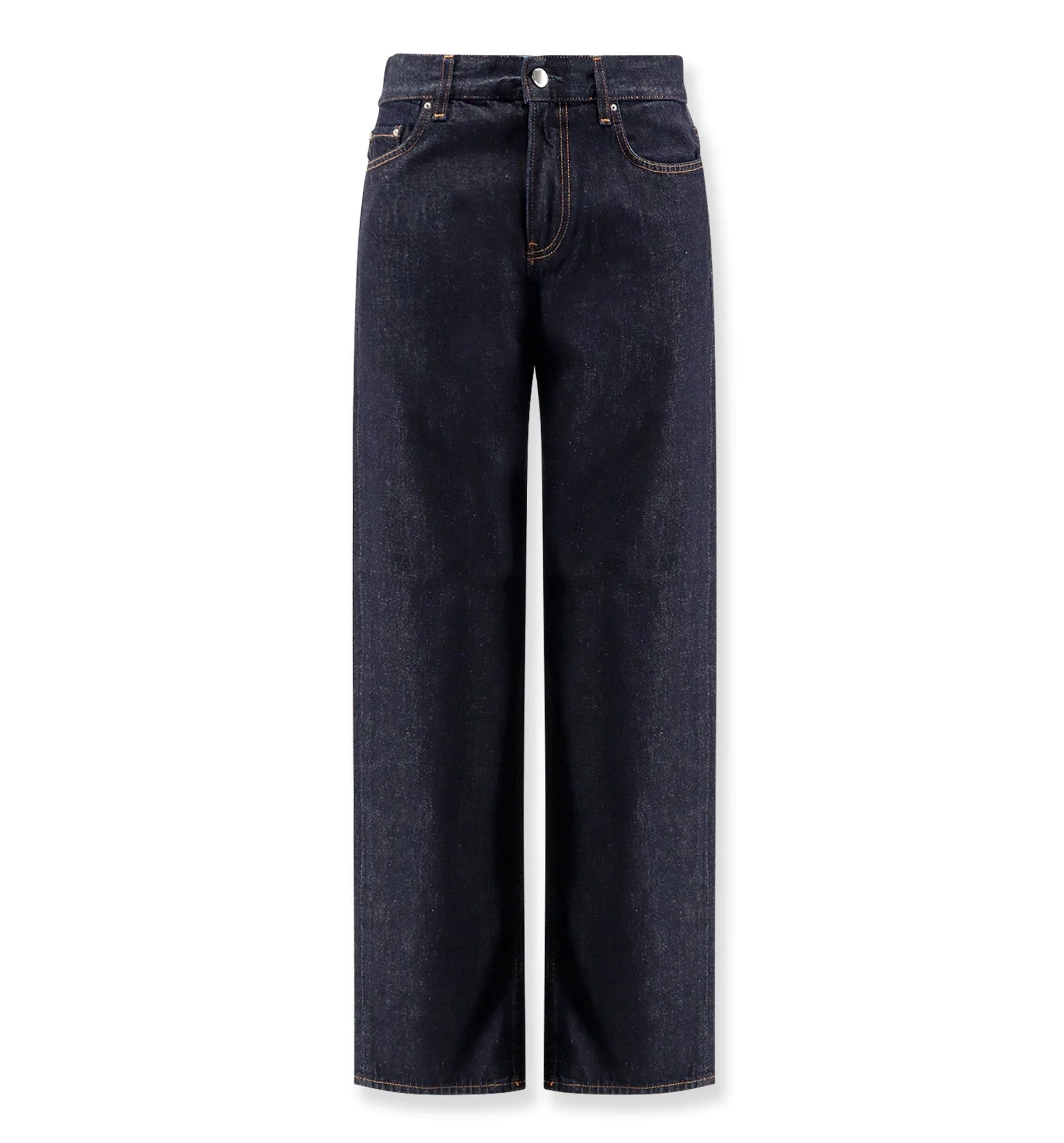Straight-Leg Denim Jeans