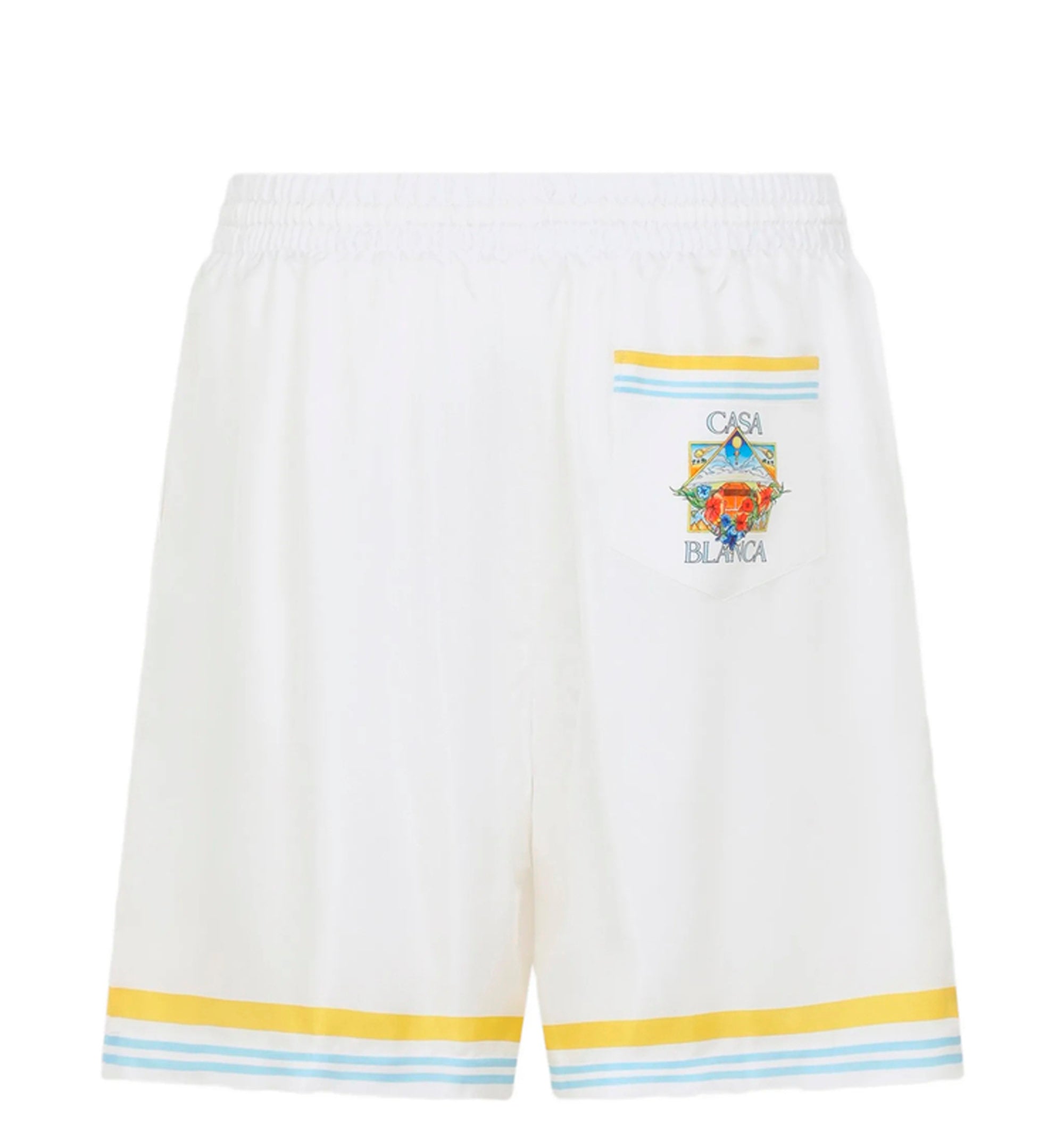 Tennis Landscape Silk Shorts