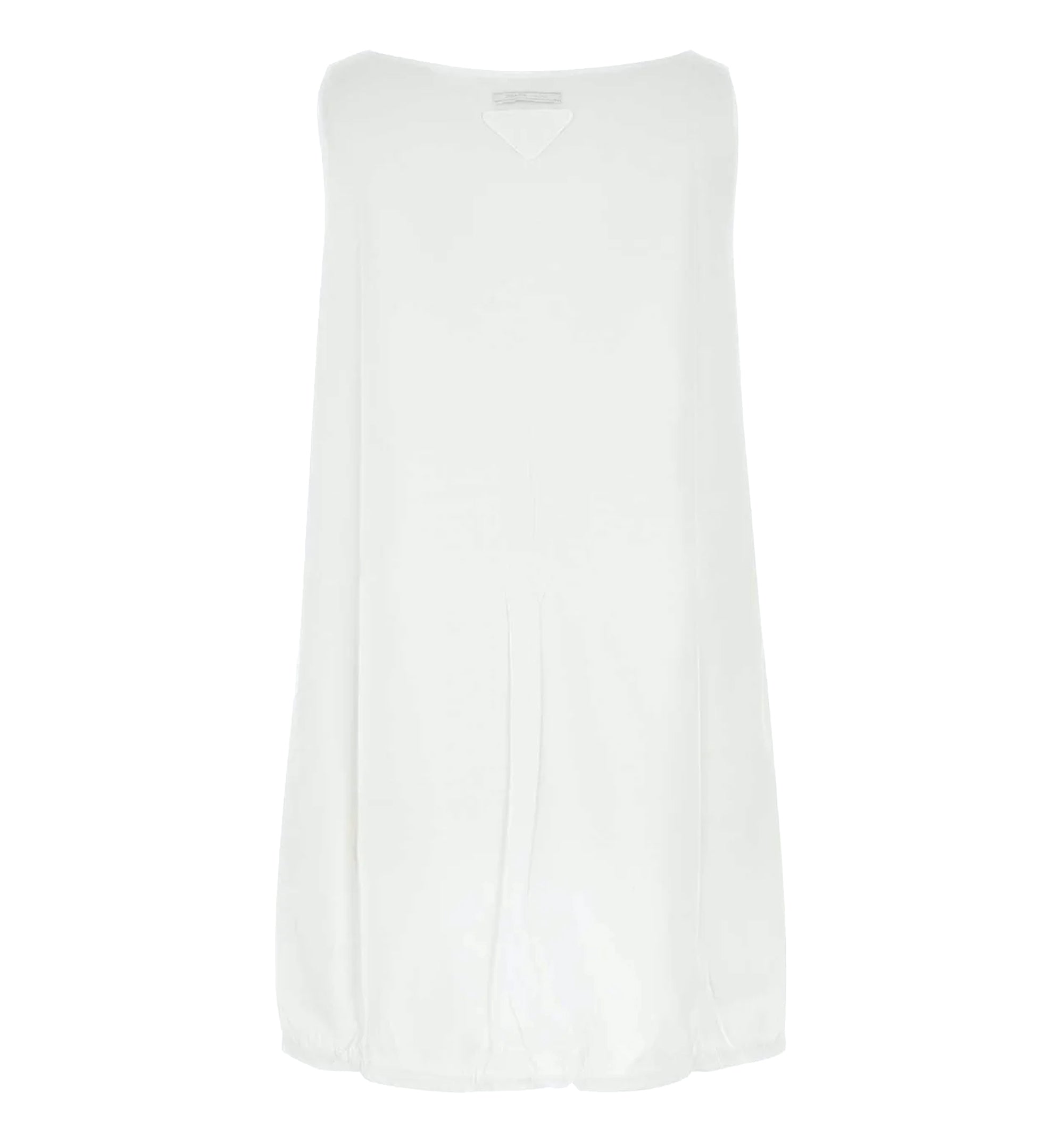 Reversible Cotton Jersey And Re-nylon Mini-dress