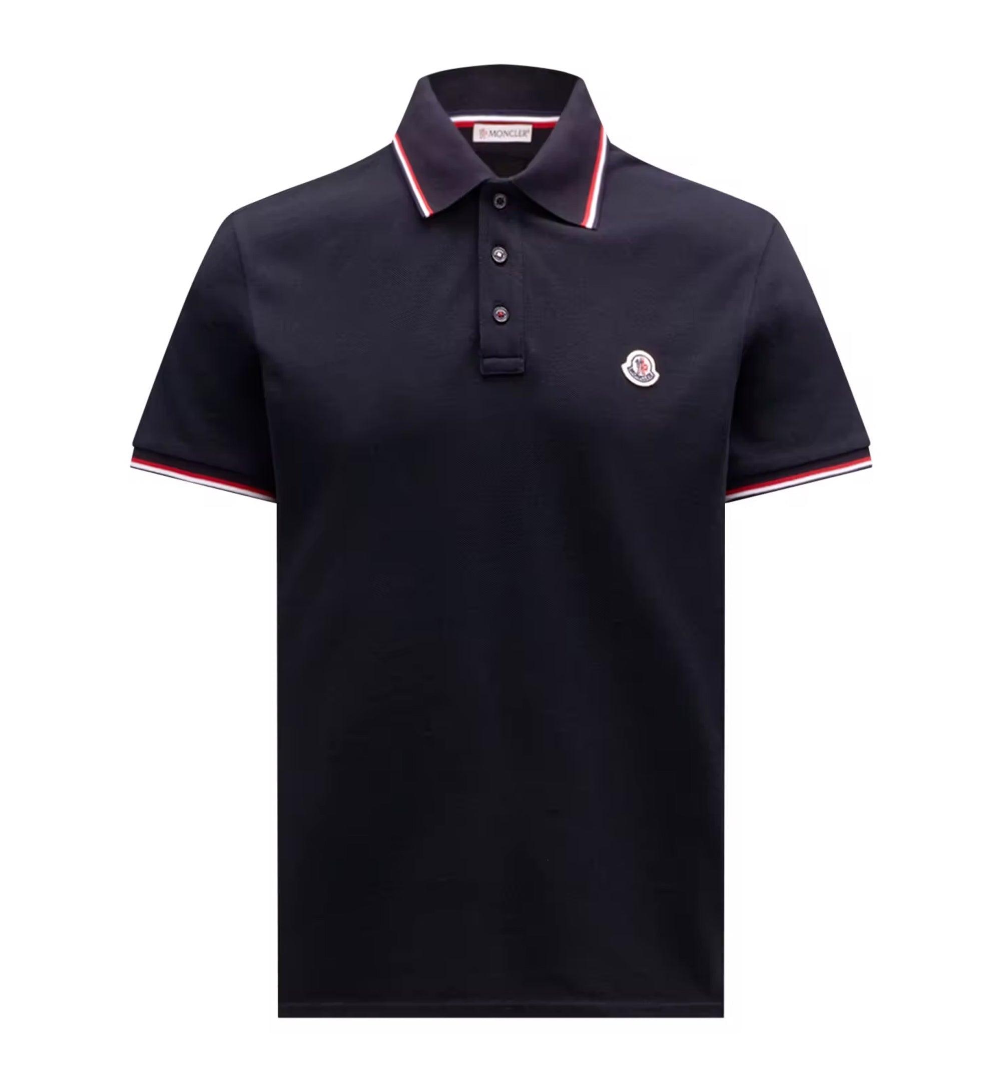 Tricolor-Trimmed Cotton Piquet Polo Shirt