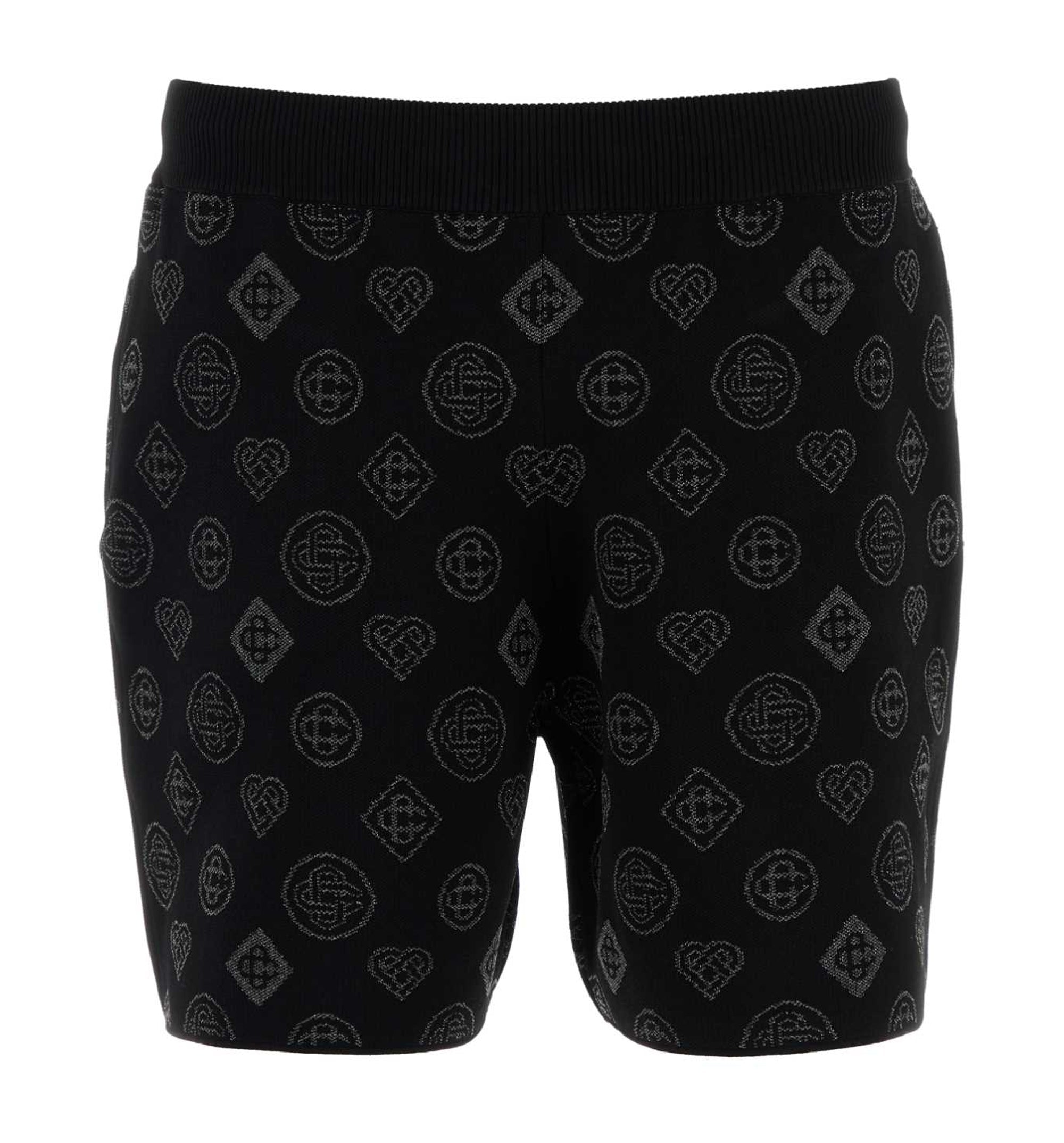 Embroidered Stretch Jacquard Bermuda Shorts