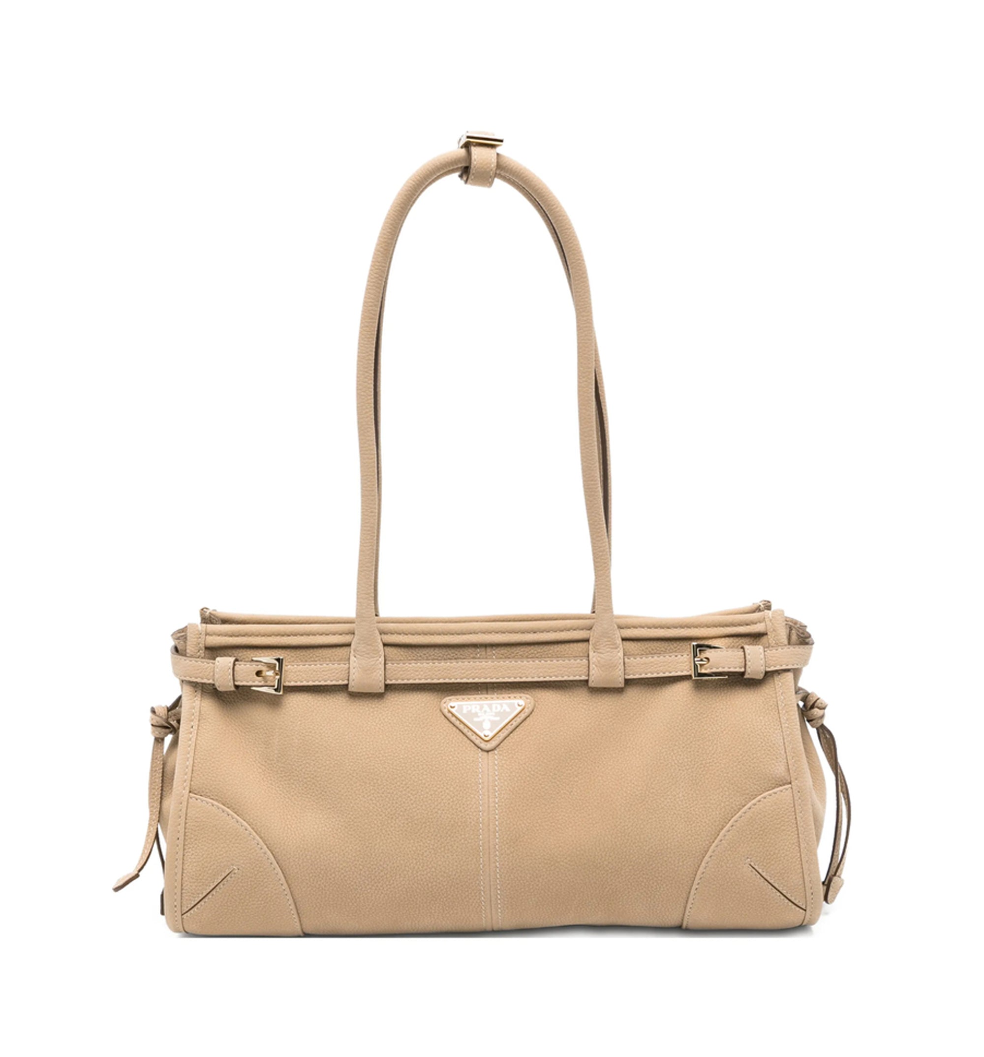 Prada Bonnie medium nubuck leather handbag