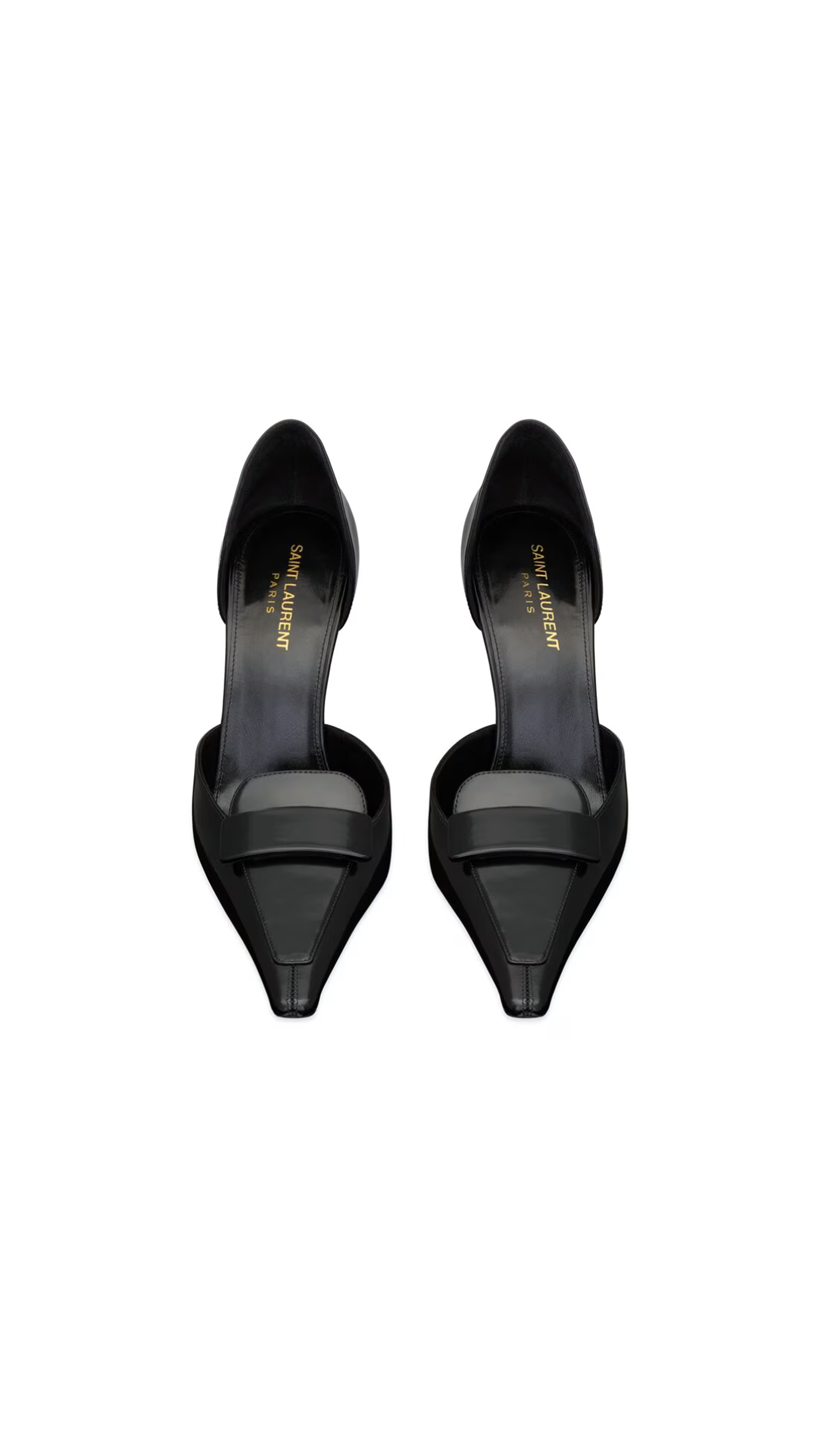 D'Orsay Pumps in Smooth Leather - Black