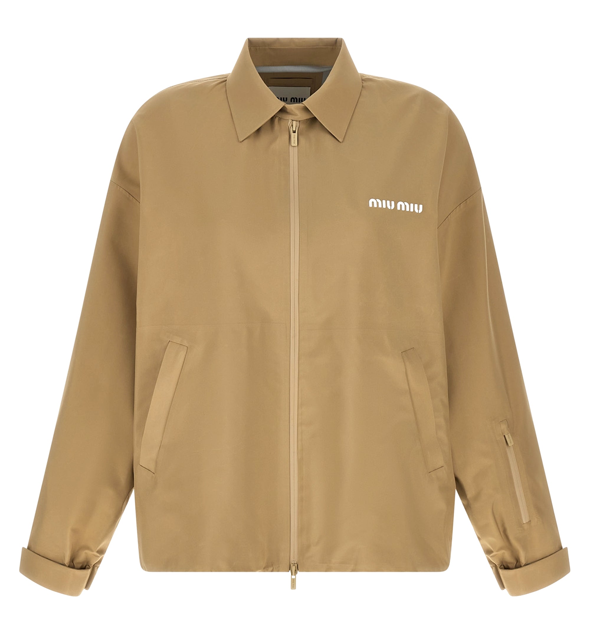Technical jersey blouson jacket
