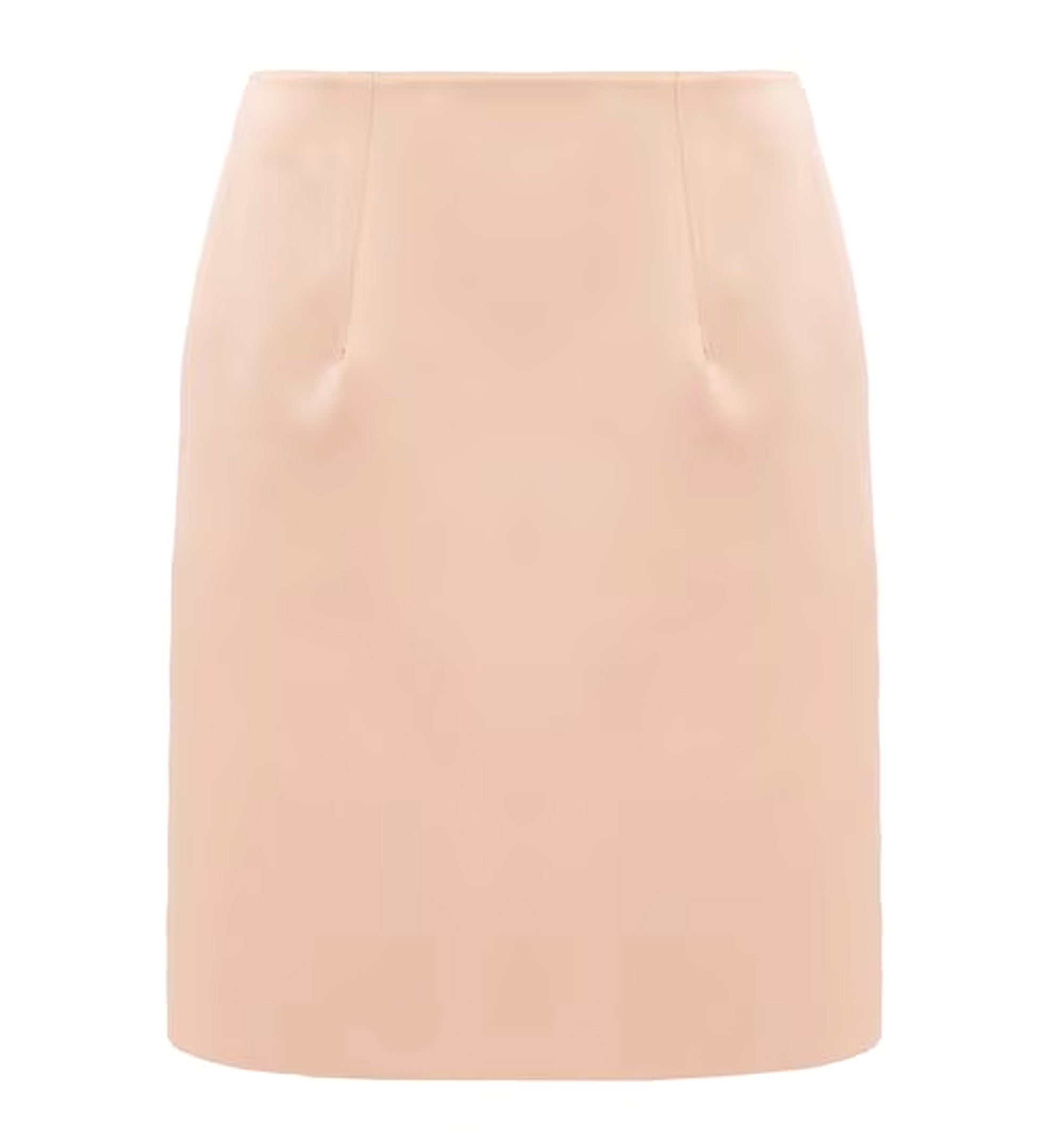 Short Pencil Skirt in Technical Duchess Satin