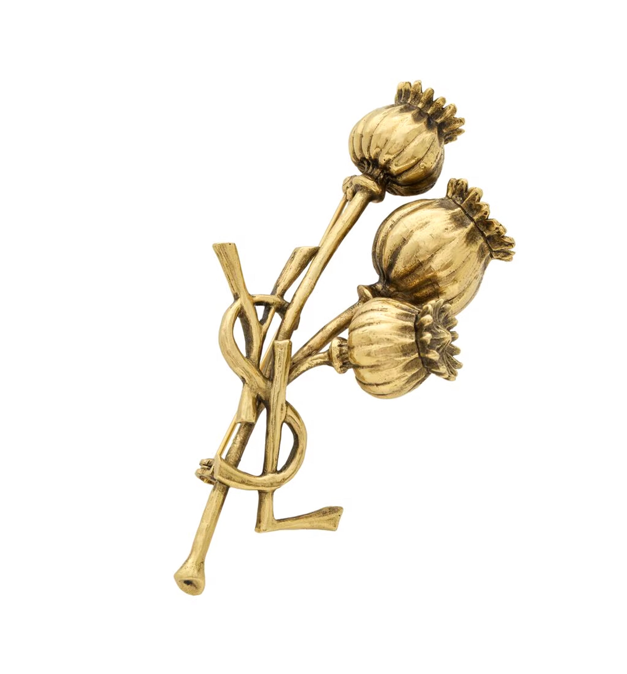 Cassandre Poppy Brooch In Metal