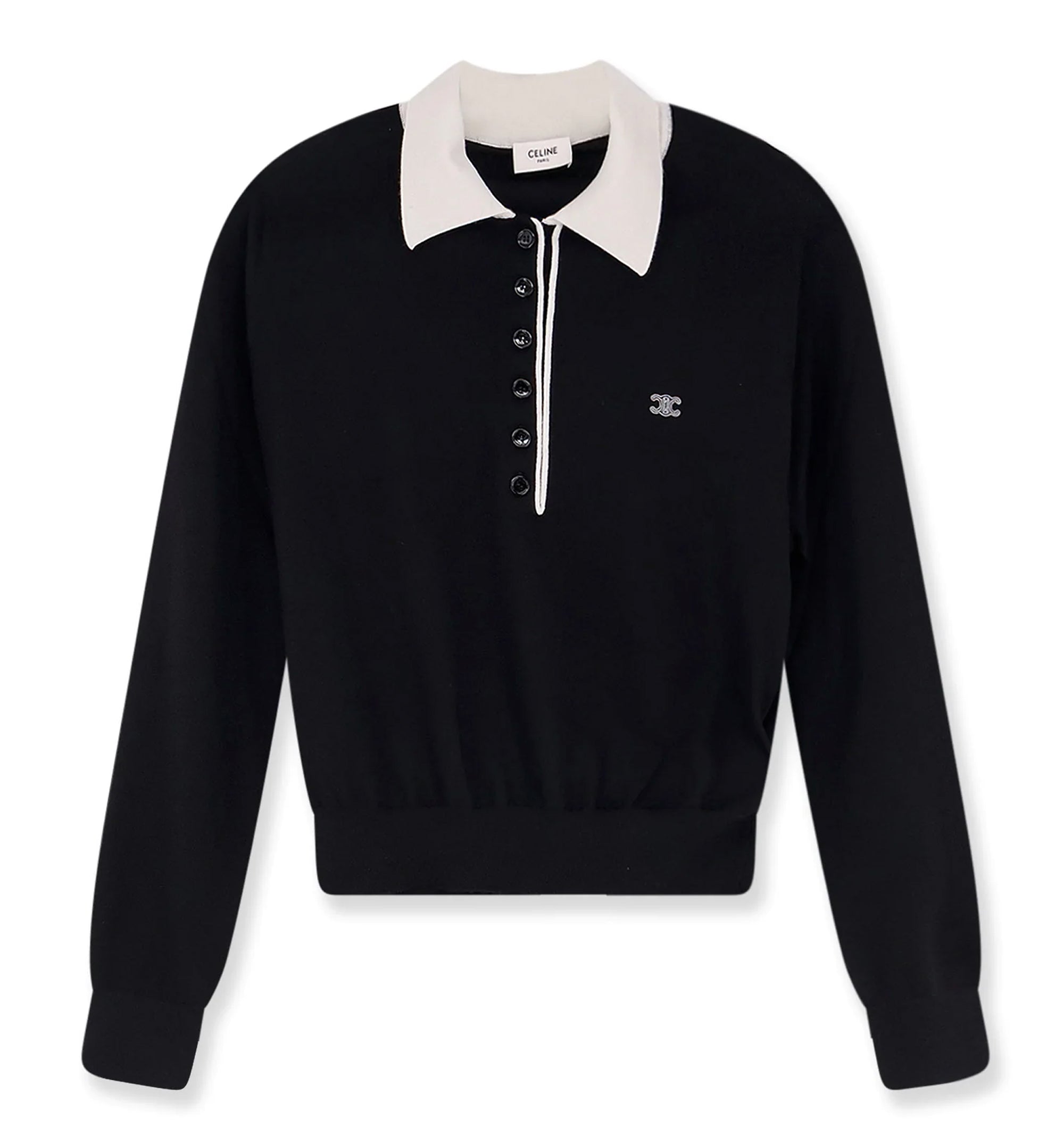 Polo Sweater In Fine Cashmere Silk