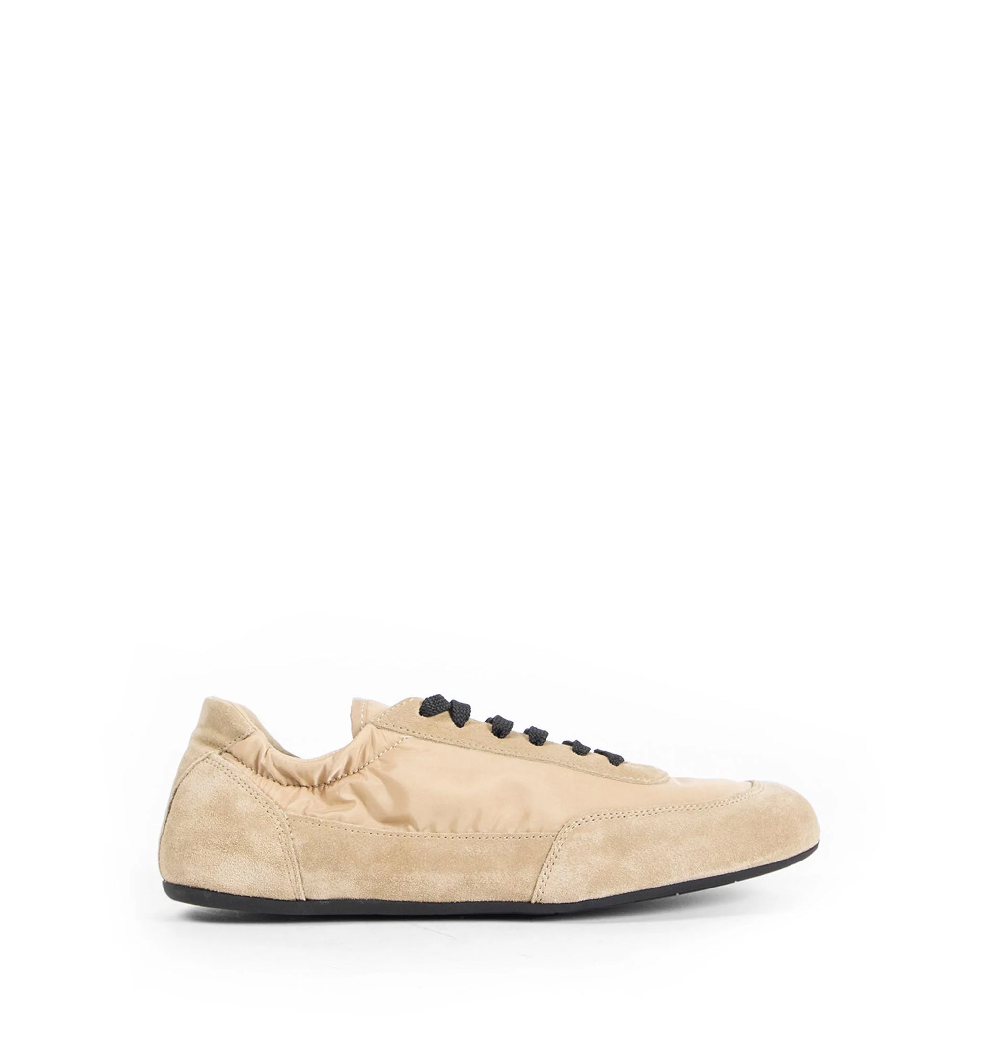 Collapse Re-Nylon And Suede Sneakers