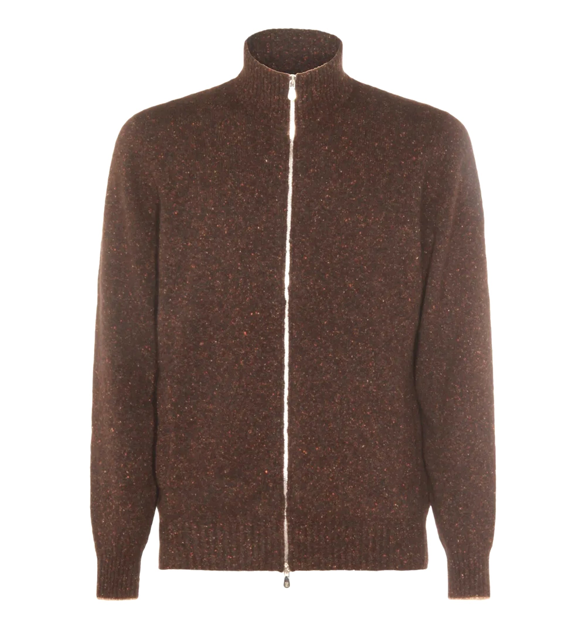 High-Neck Zip Cardigan