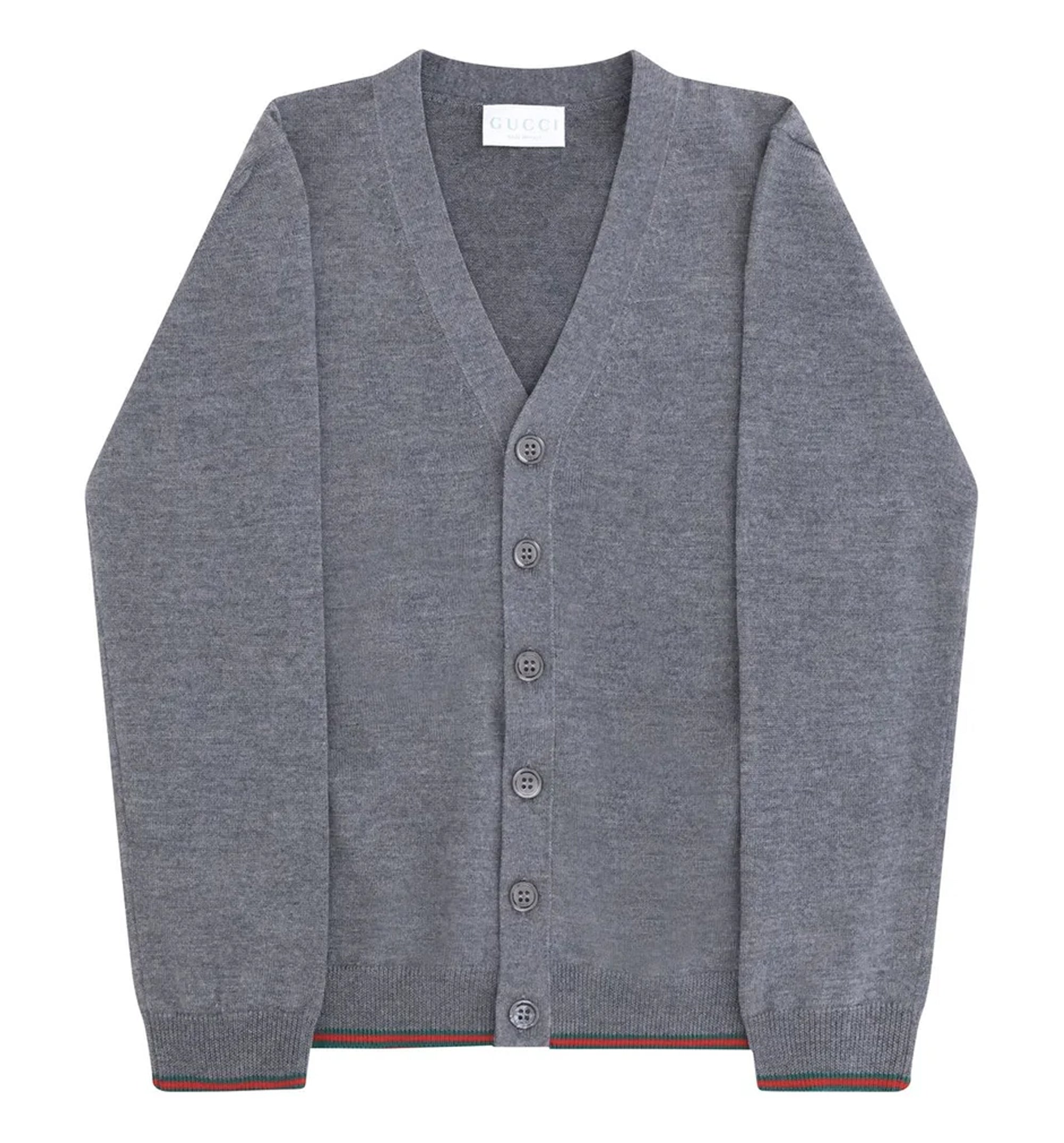 Children's Wool Cardigan With Web