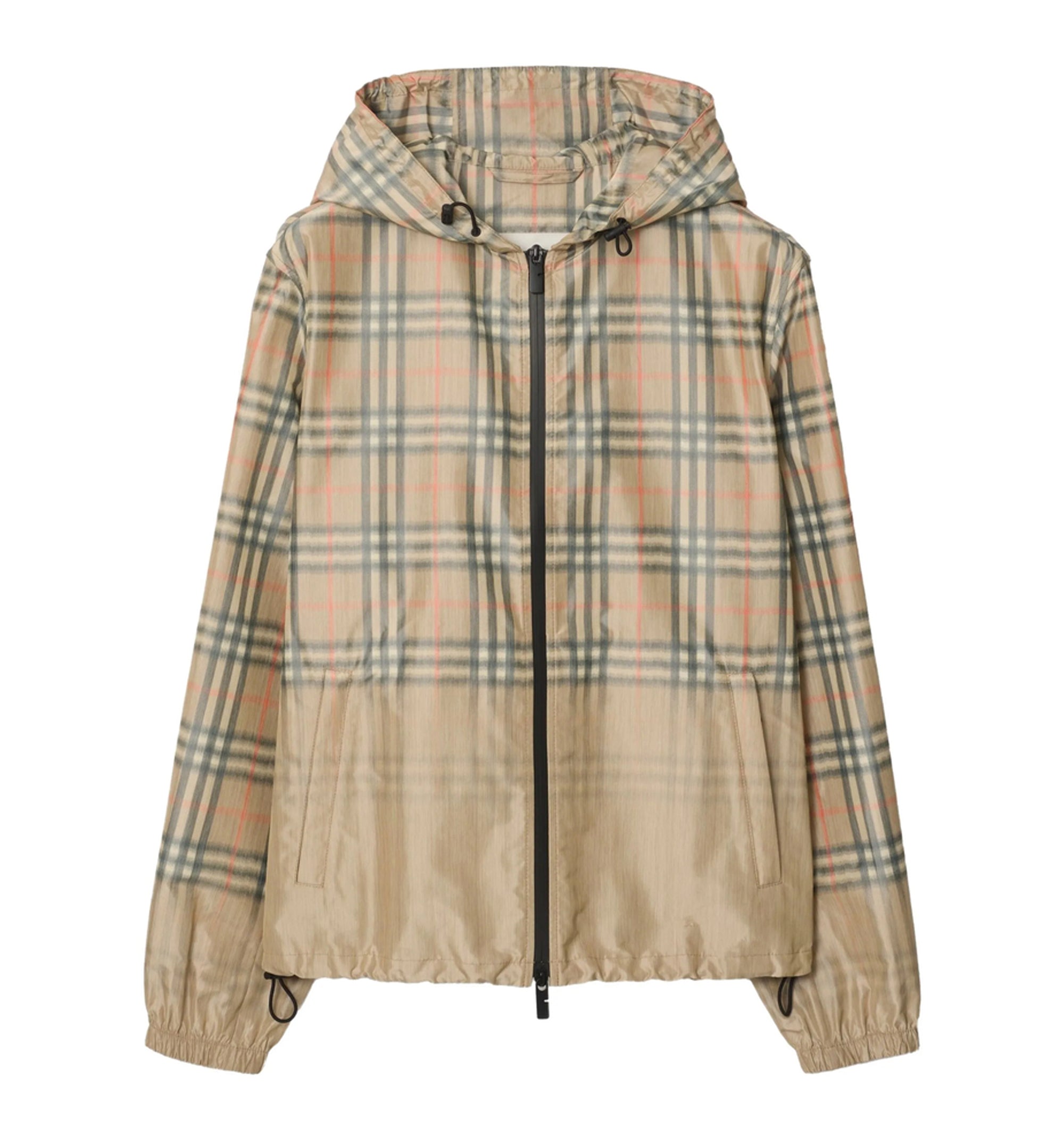 Gradient Check Newport Hooded Jacket