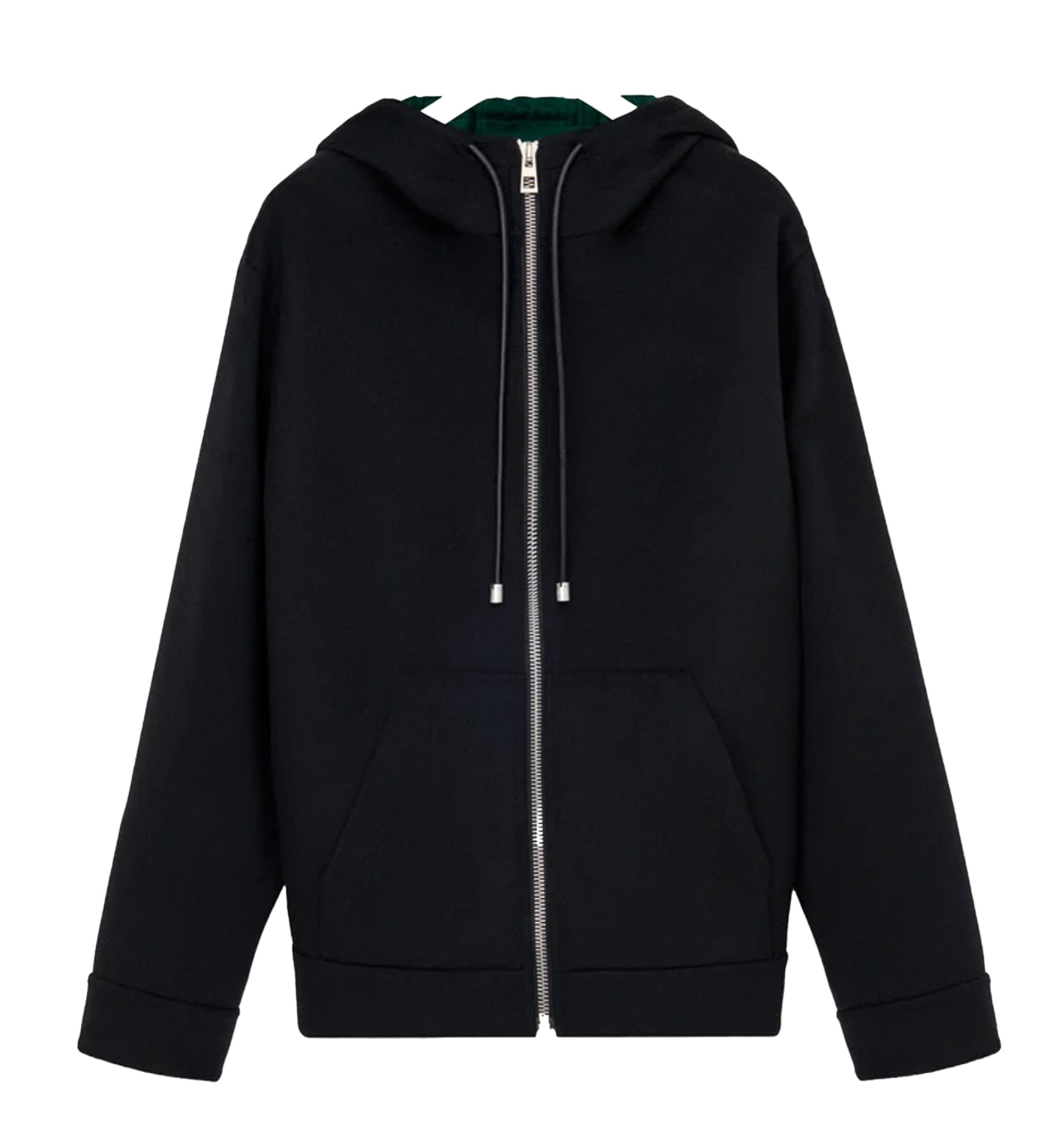 Hooded Jacket in Wool and Cashmere