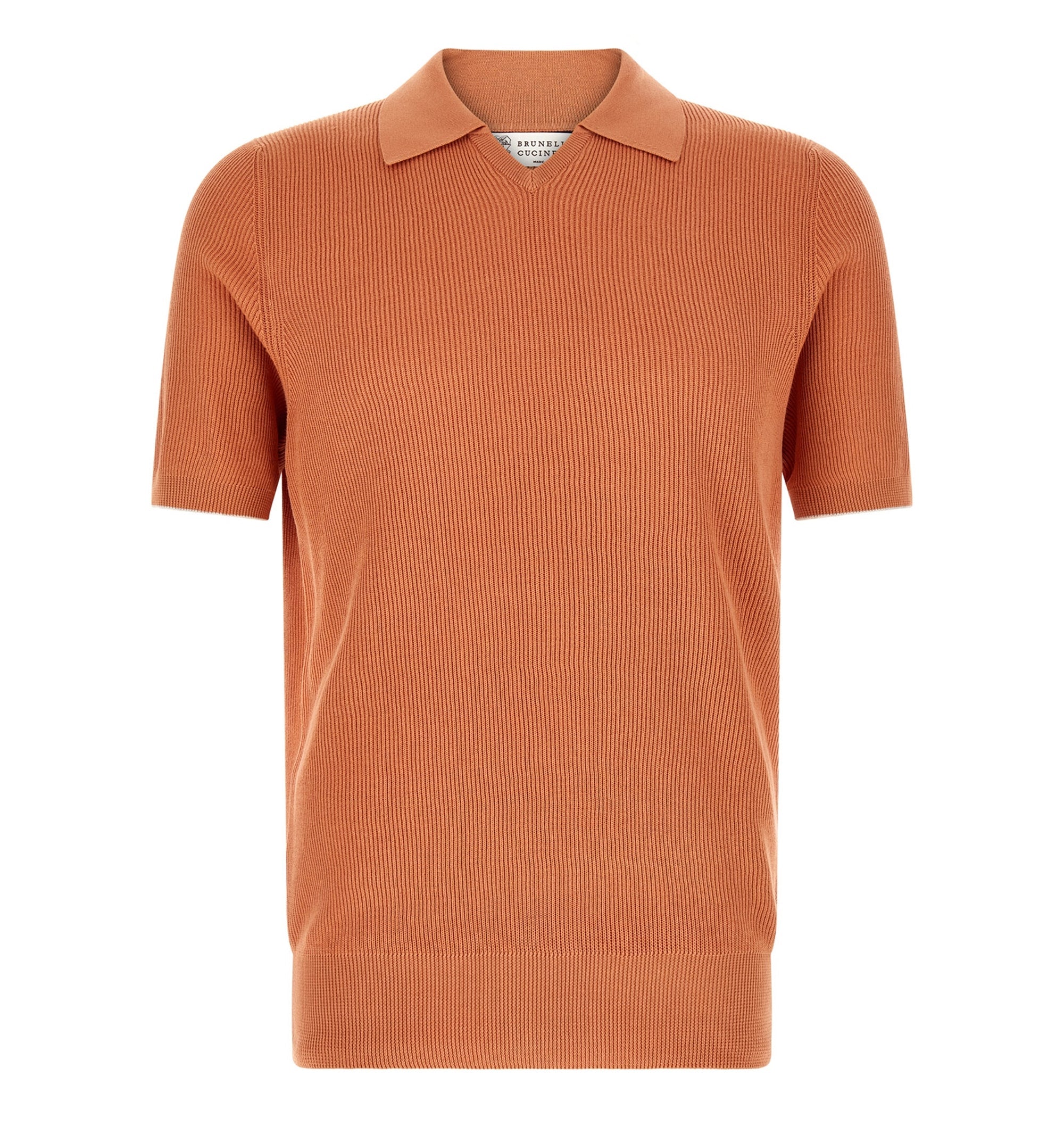 Cotton English Rib Knit Polo
