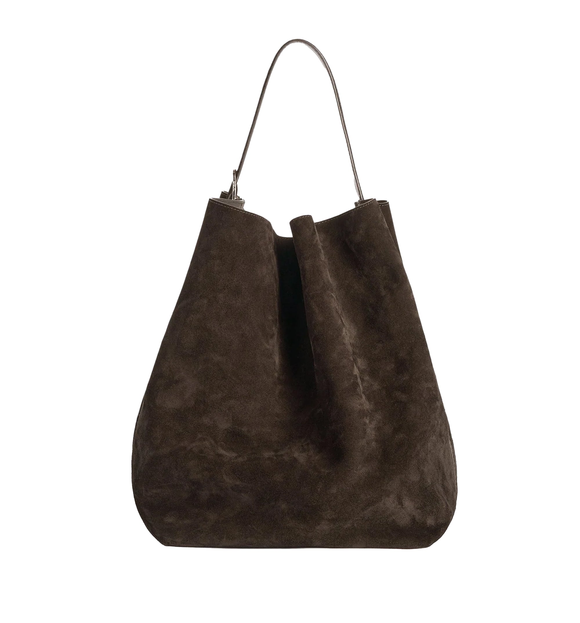 Belted Suede Tote