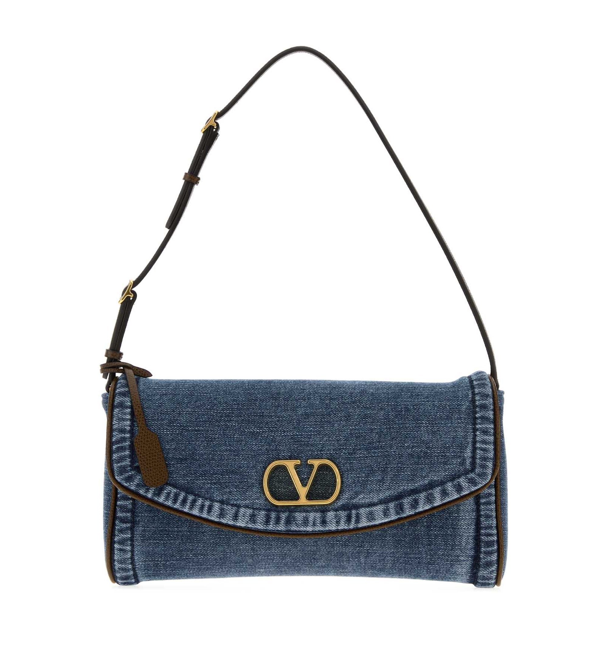 Small DeVain Denim Shoulder Bag
