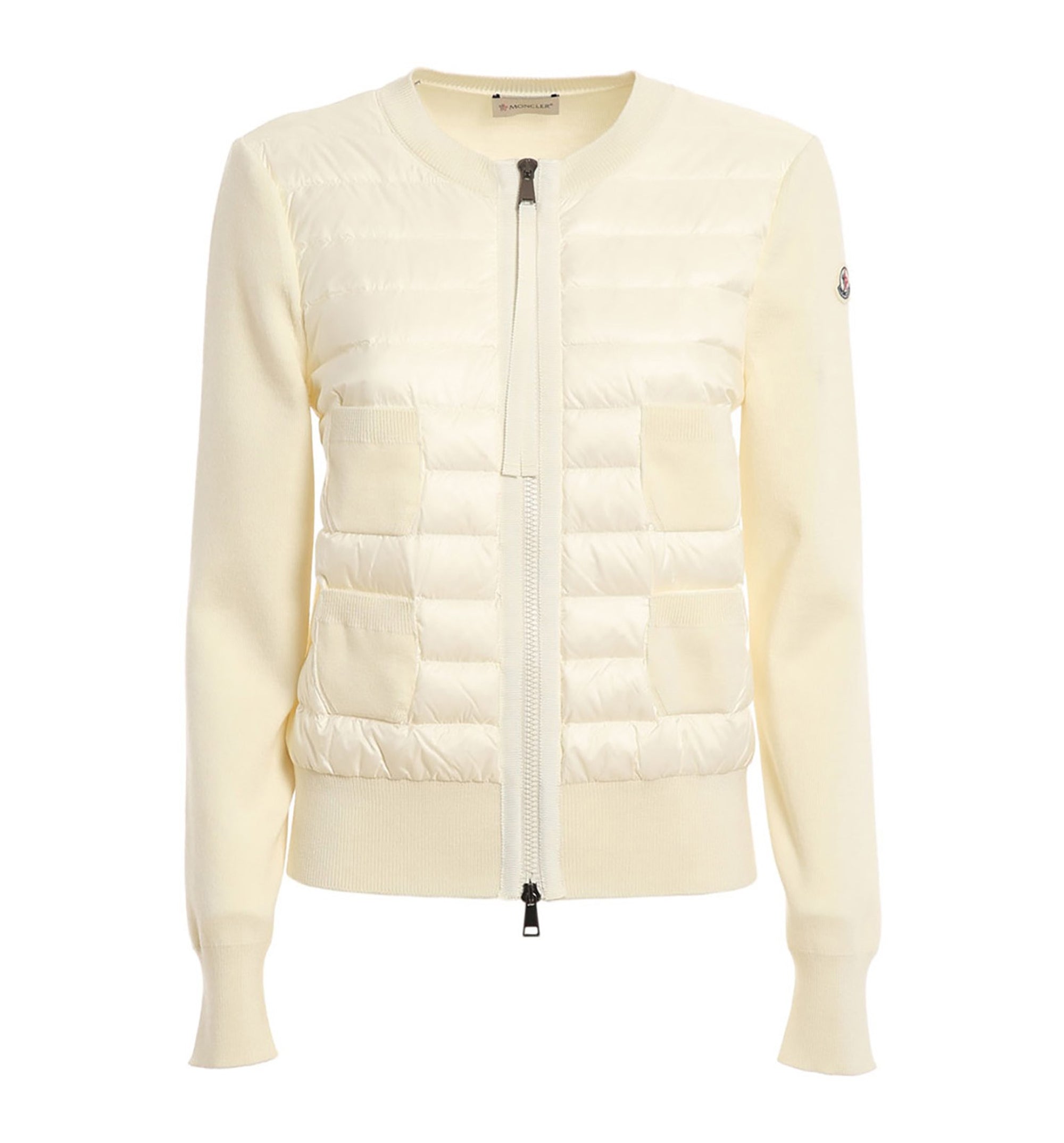 Padded Front Wool Cardigan