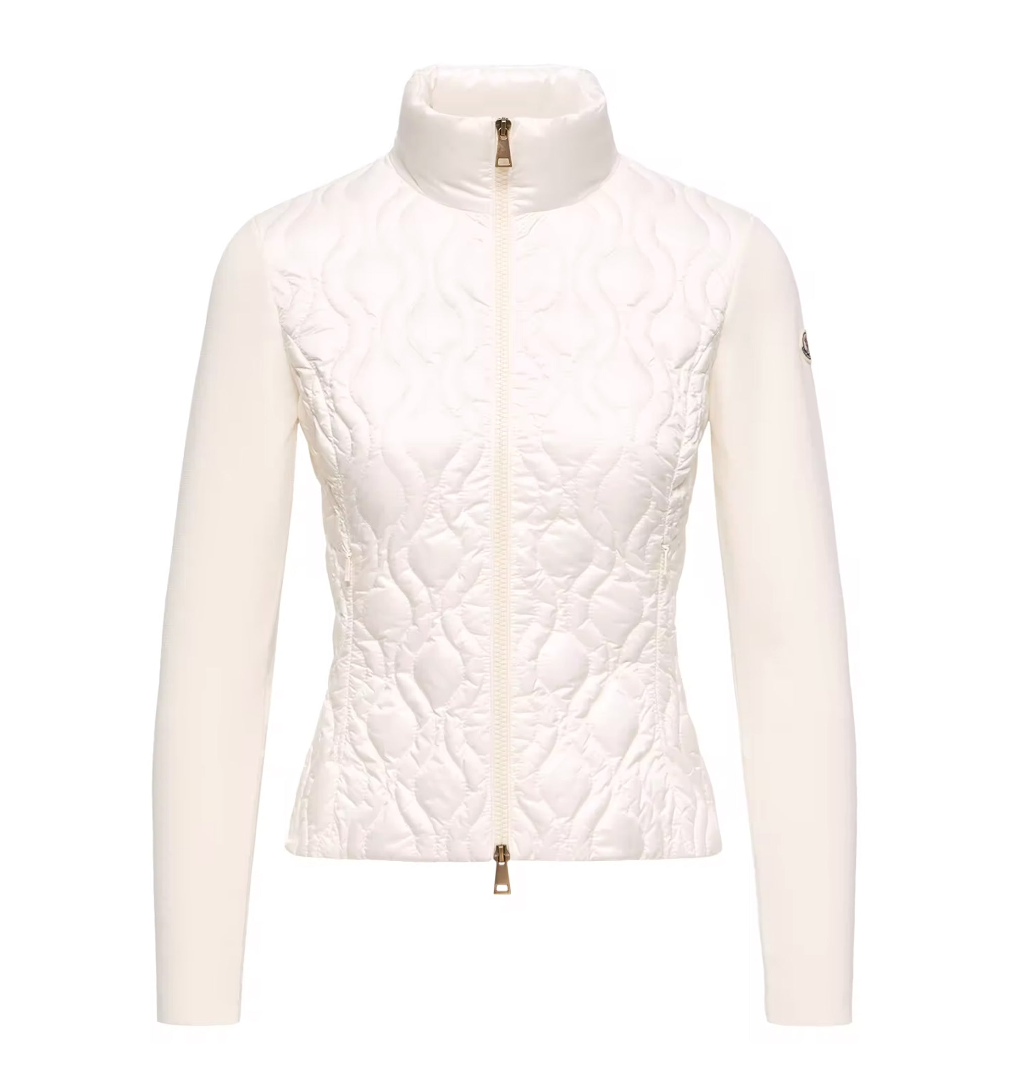 Cotton Padded Zip-Up Cardigan