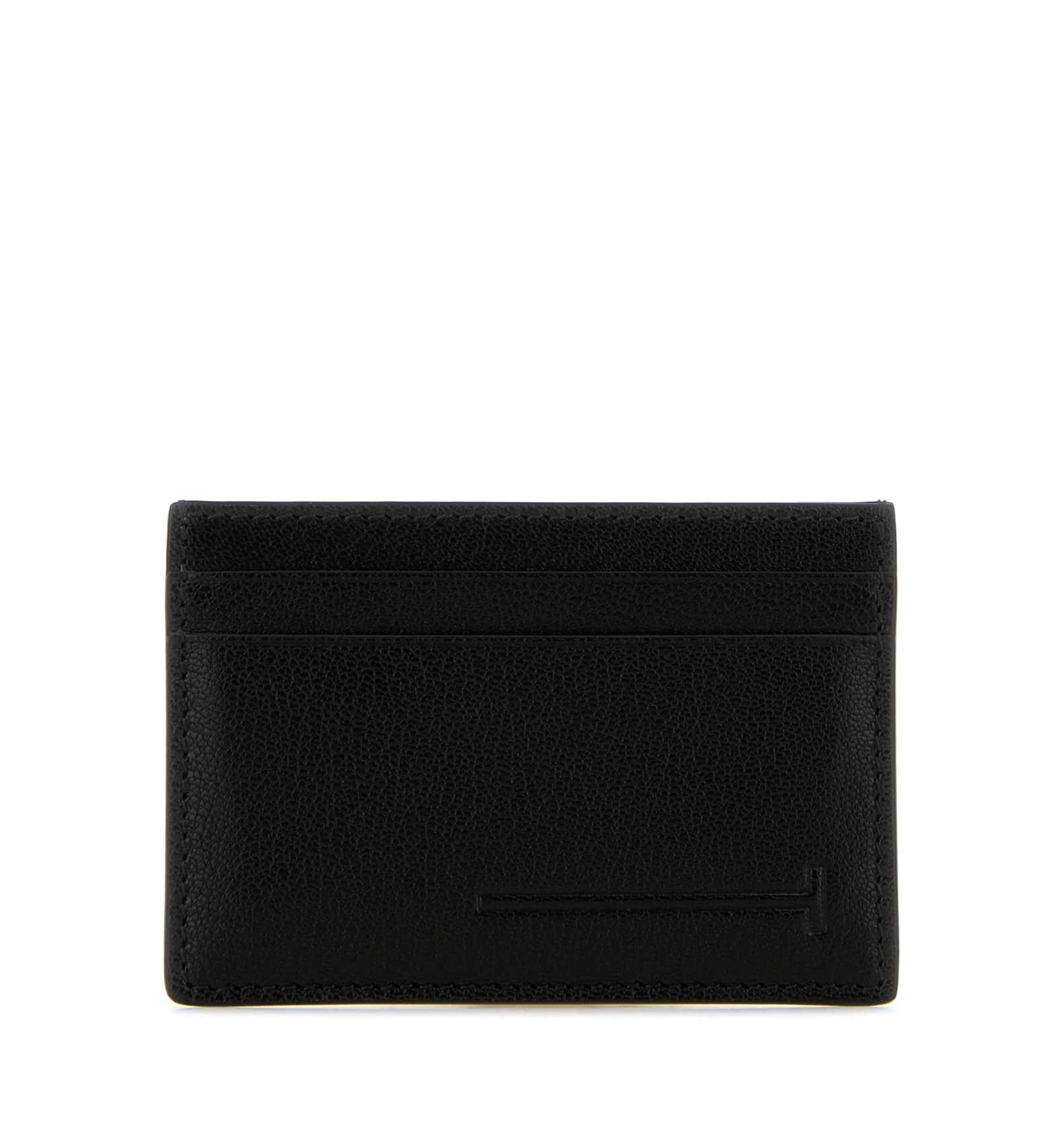 T Line Leather Card Holder