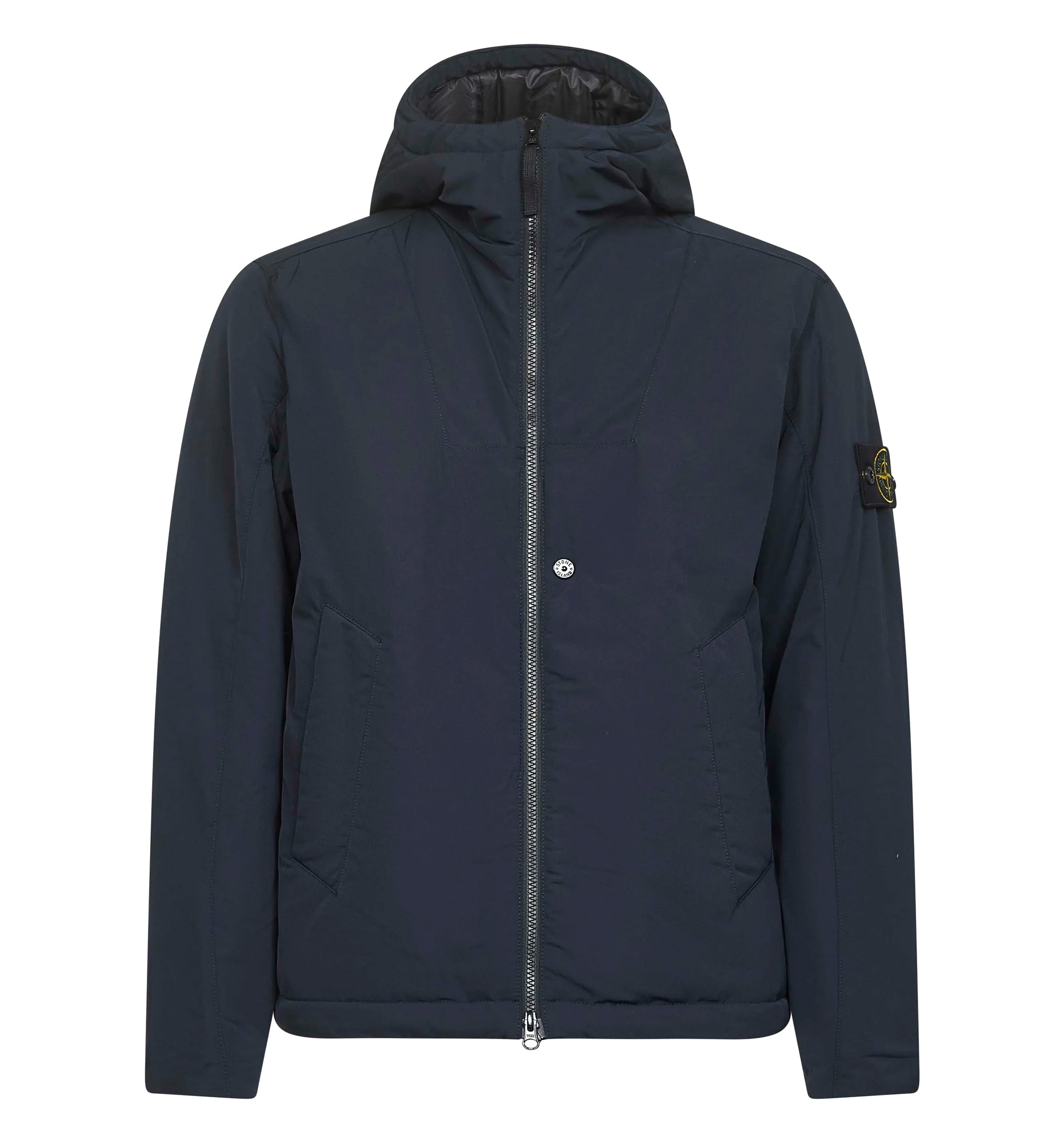 Micro Twill Padded Hooded Jacket