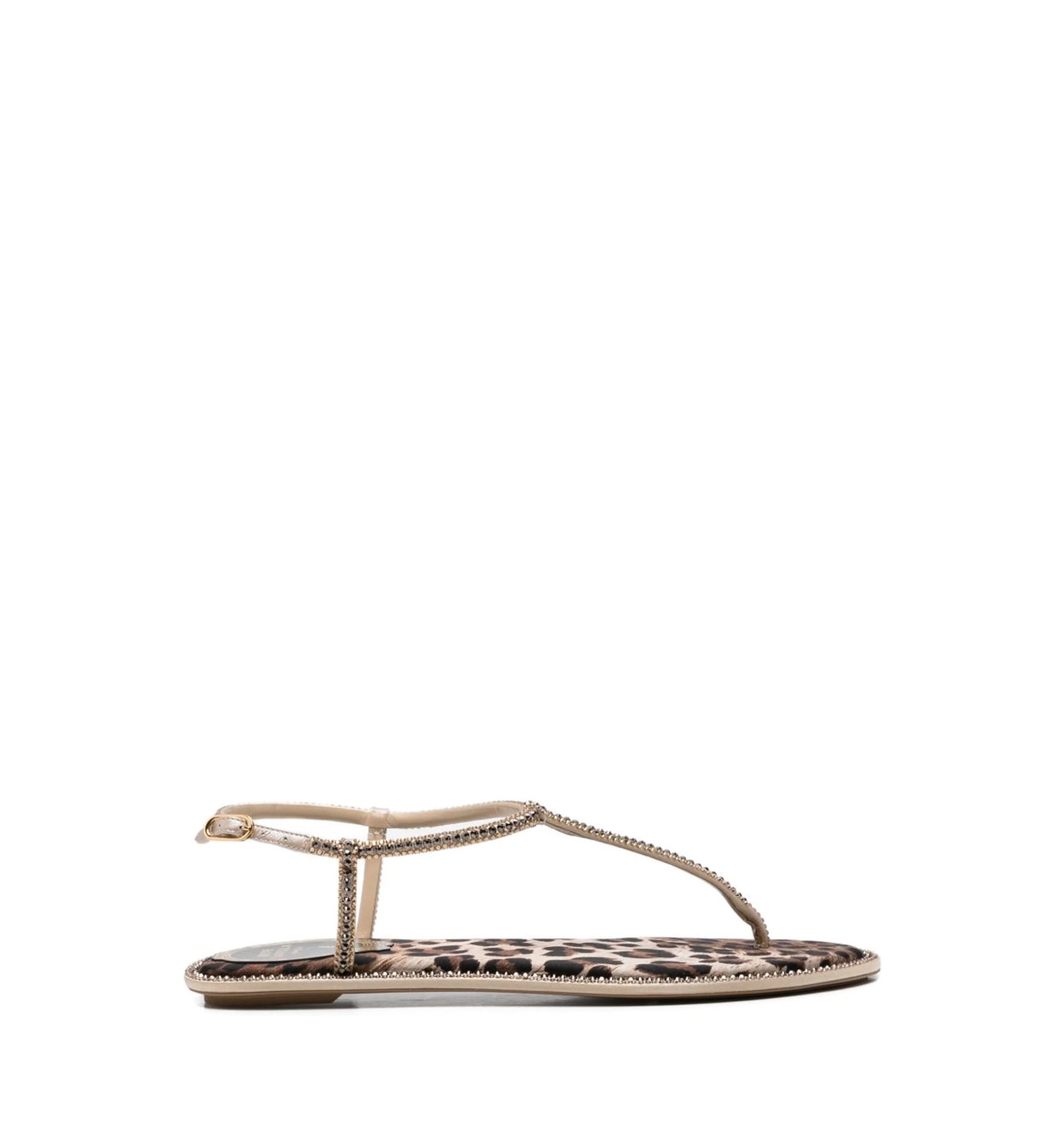 Diana Leather Flat Sandals