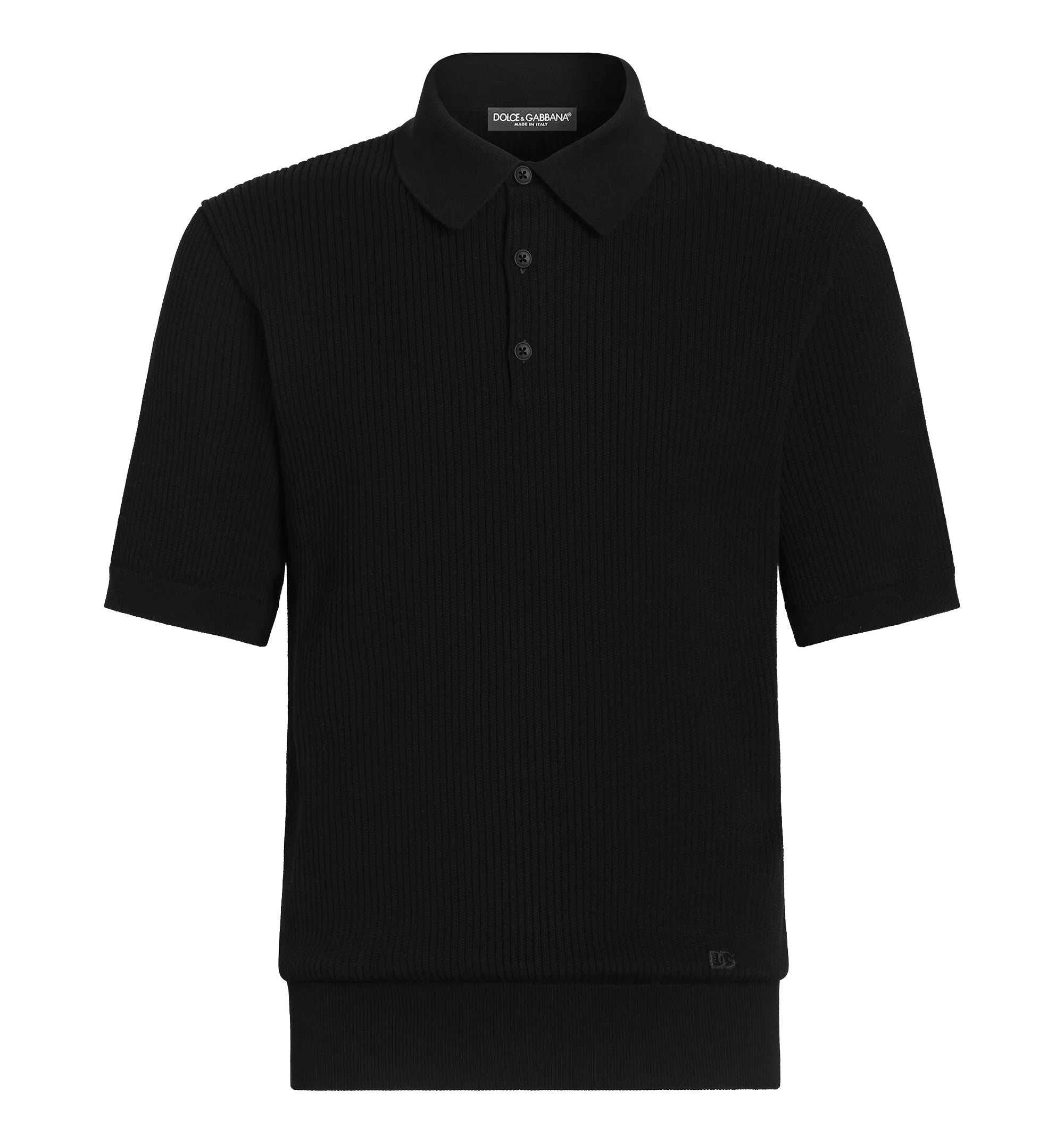 Micro-Rib Cotton Polo Shirt