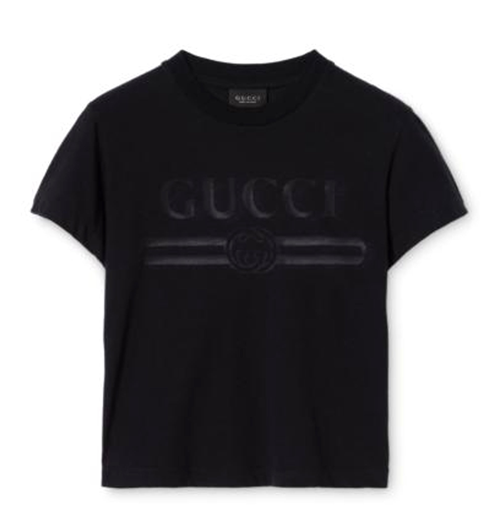 Cotton jersey T-shirt with devoré detail