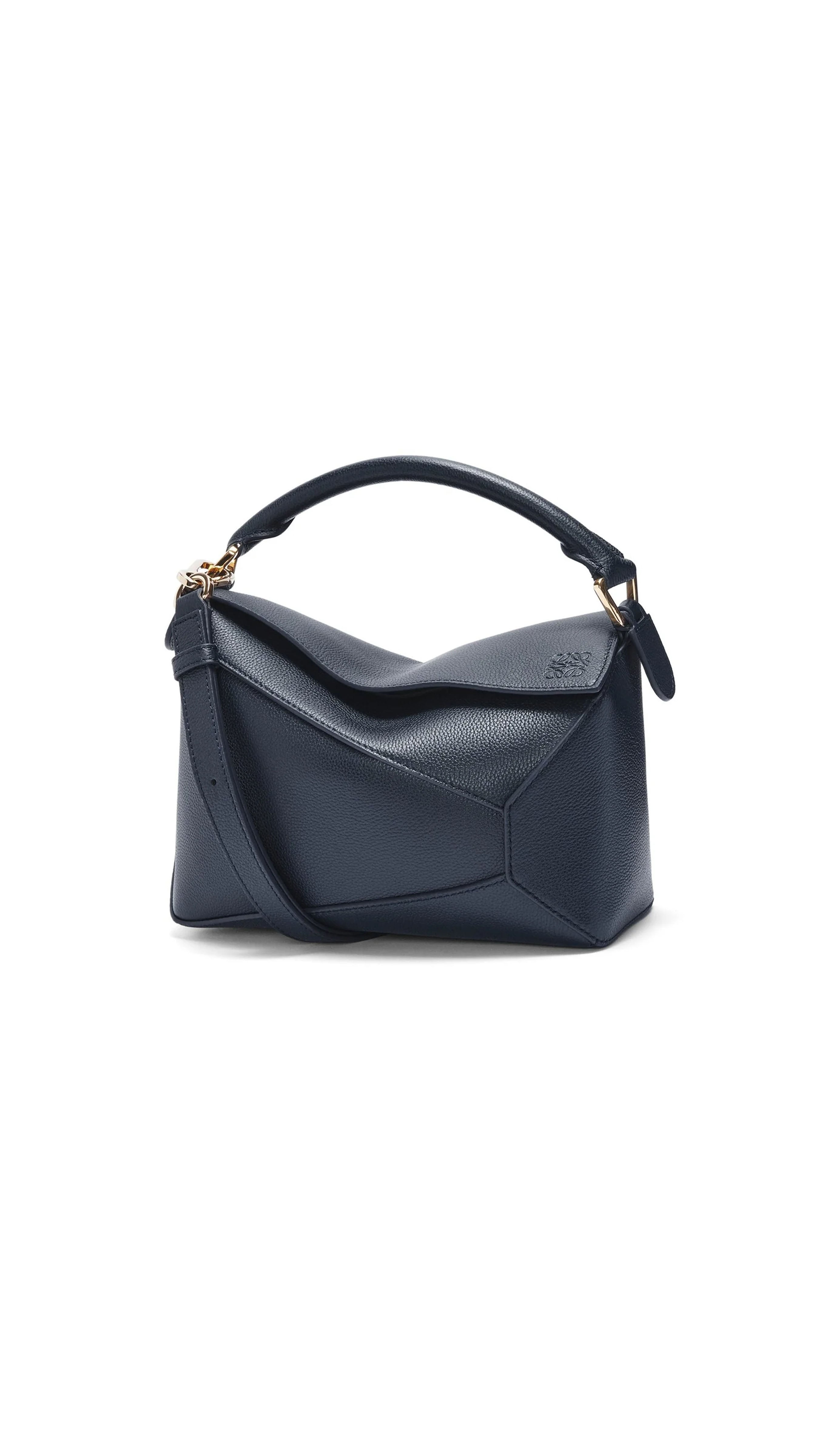 Small Puzzle Bag in Classic Calfskin - Deep Navy
