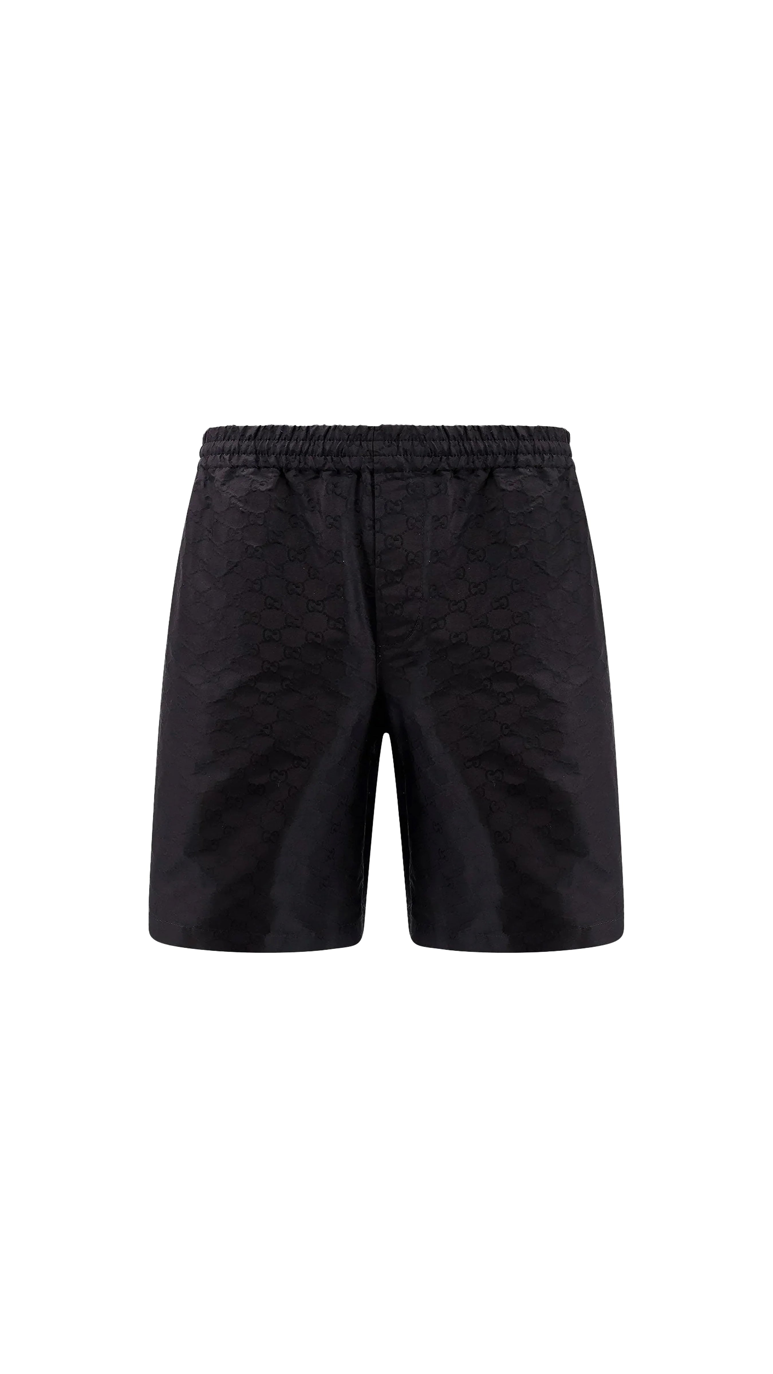 Cotton Silk Gg Faille Short Shorts - Black