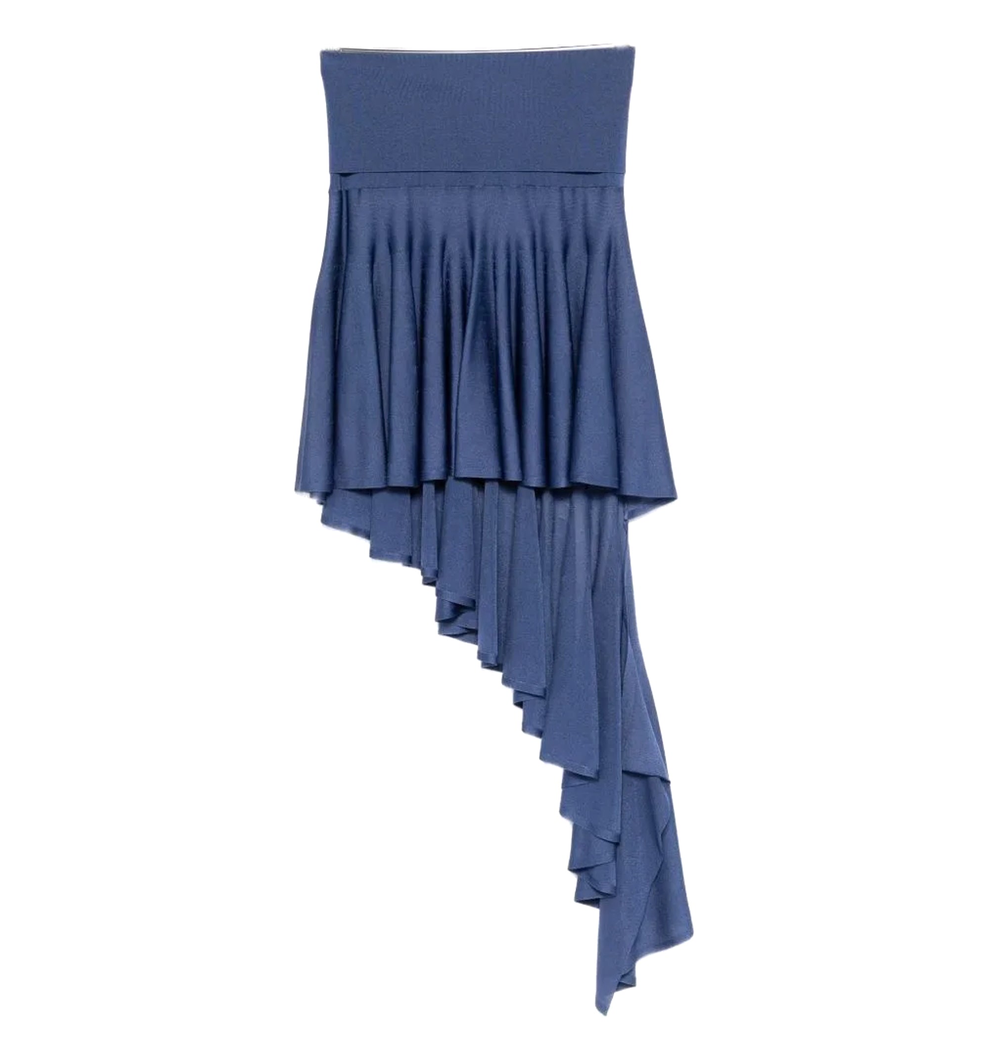 Denim Asymmetric Skirt