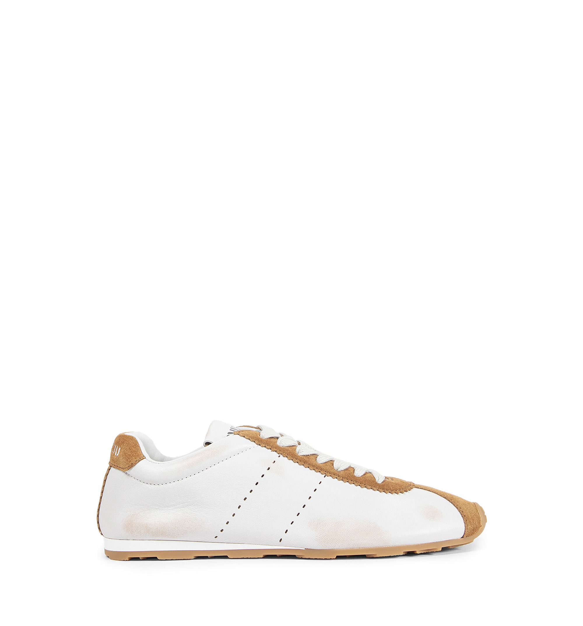 Plume Nappa Leather and Suede Sneakers