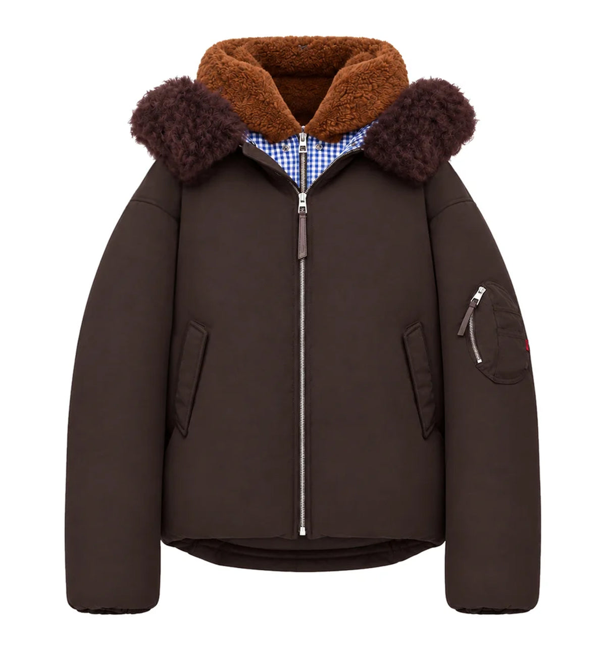 Bomber jacket in technical shell