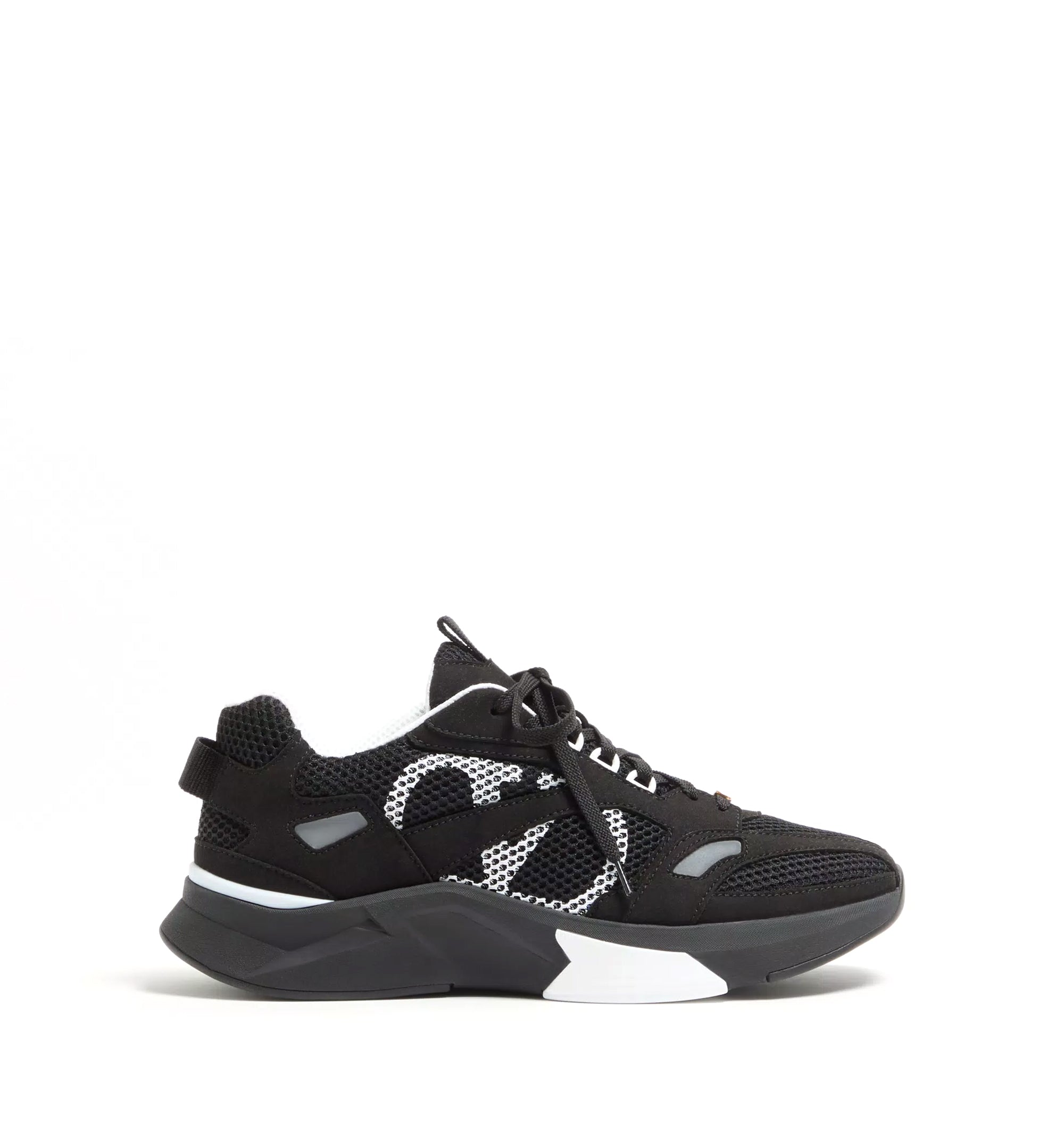 Demivee Sneaker In Mesh Fabric With Suede Inserts