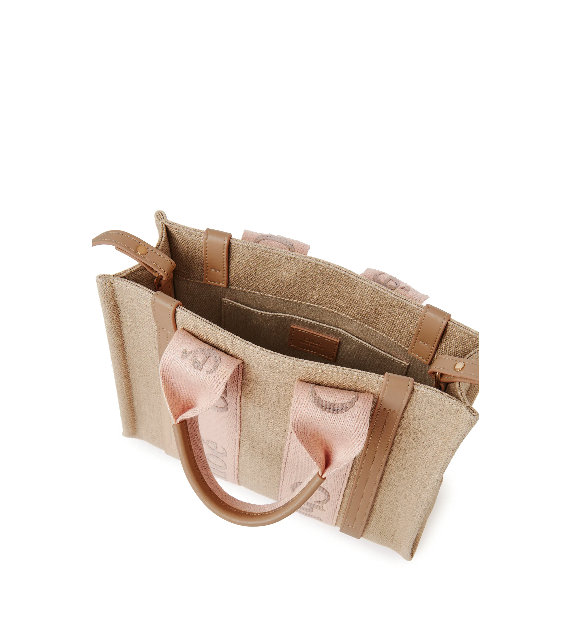 Small Woody Tote Bag in Linen