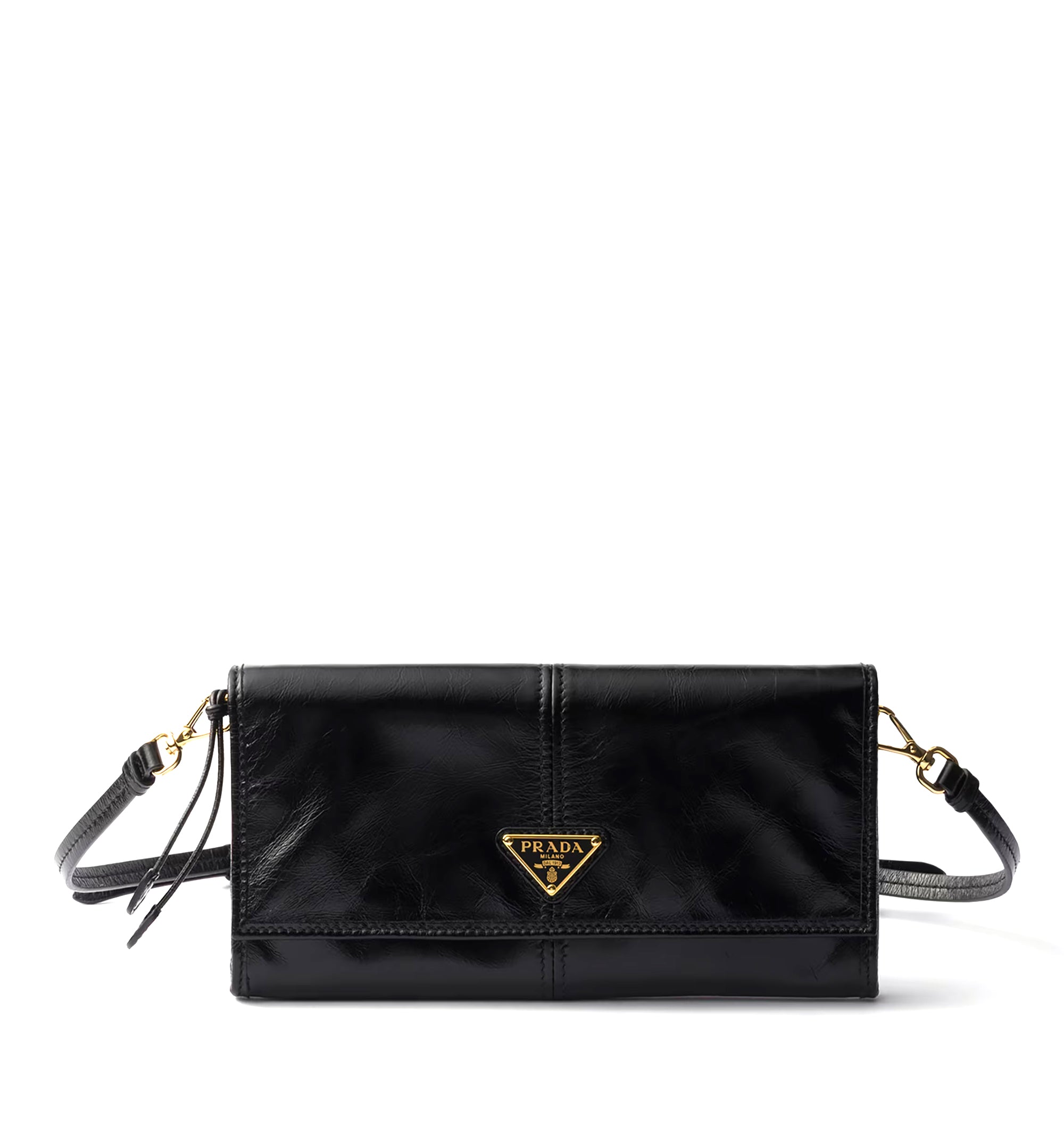 Leather Wallet With Shoulder Strap