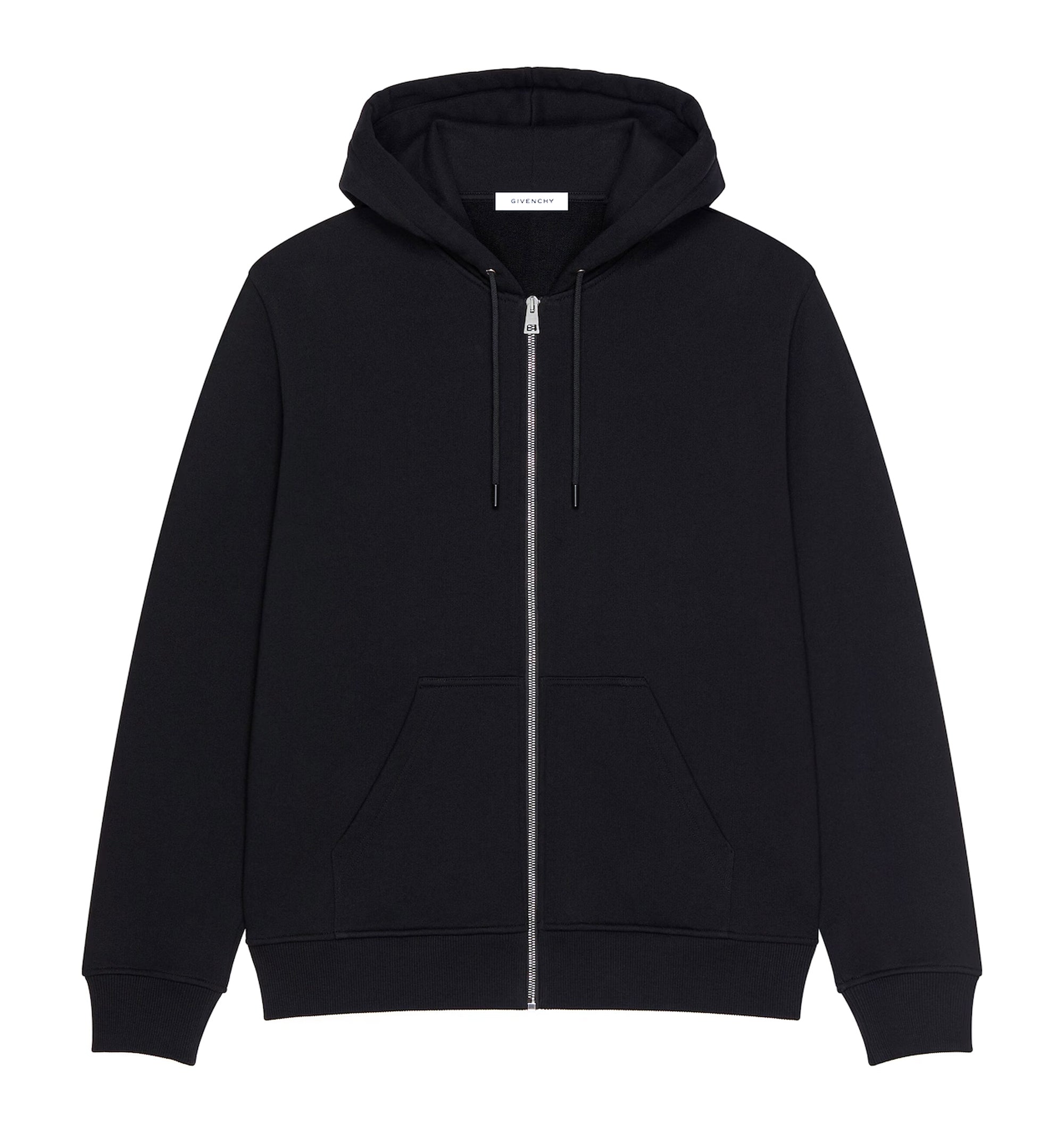 Zipped Hoodie In Fleece With Photographic Negative Print