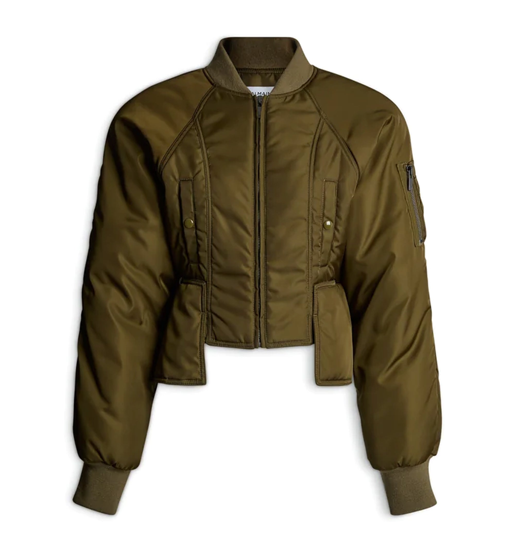 Nylon signature bomber jacket