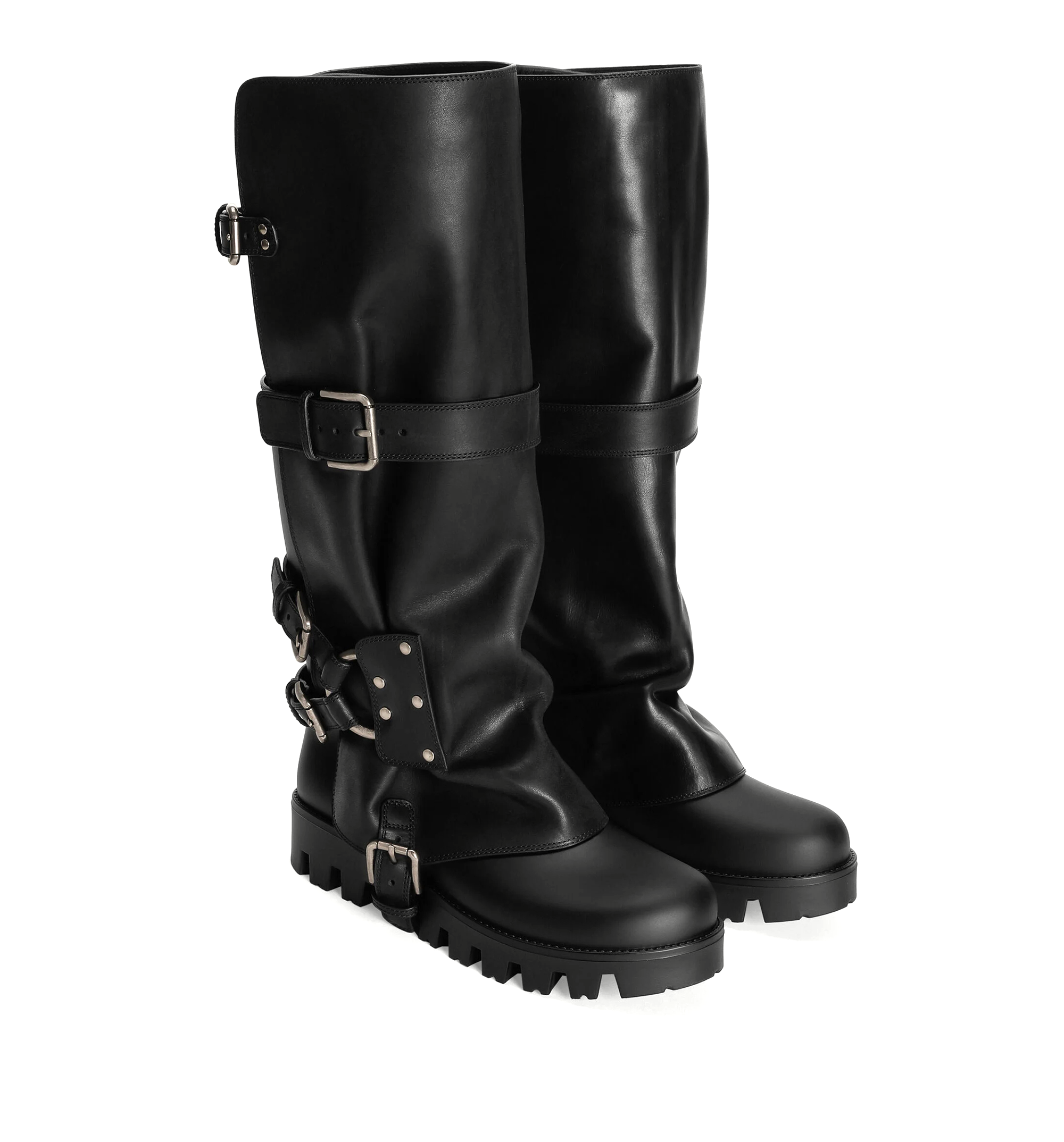 Buckled Biker Boots