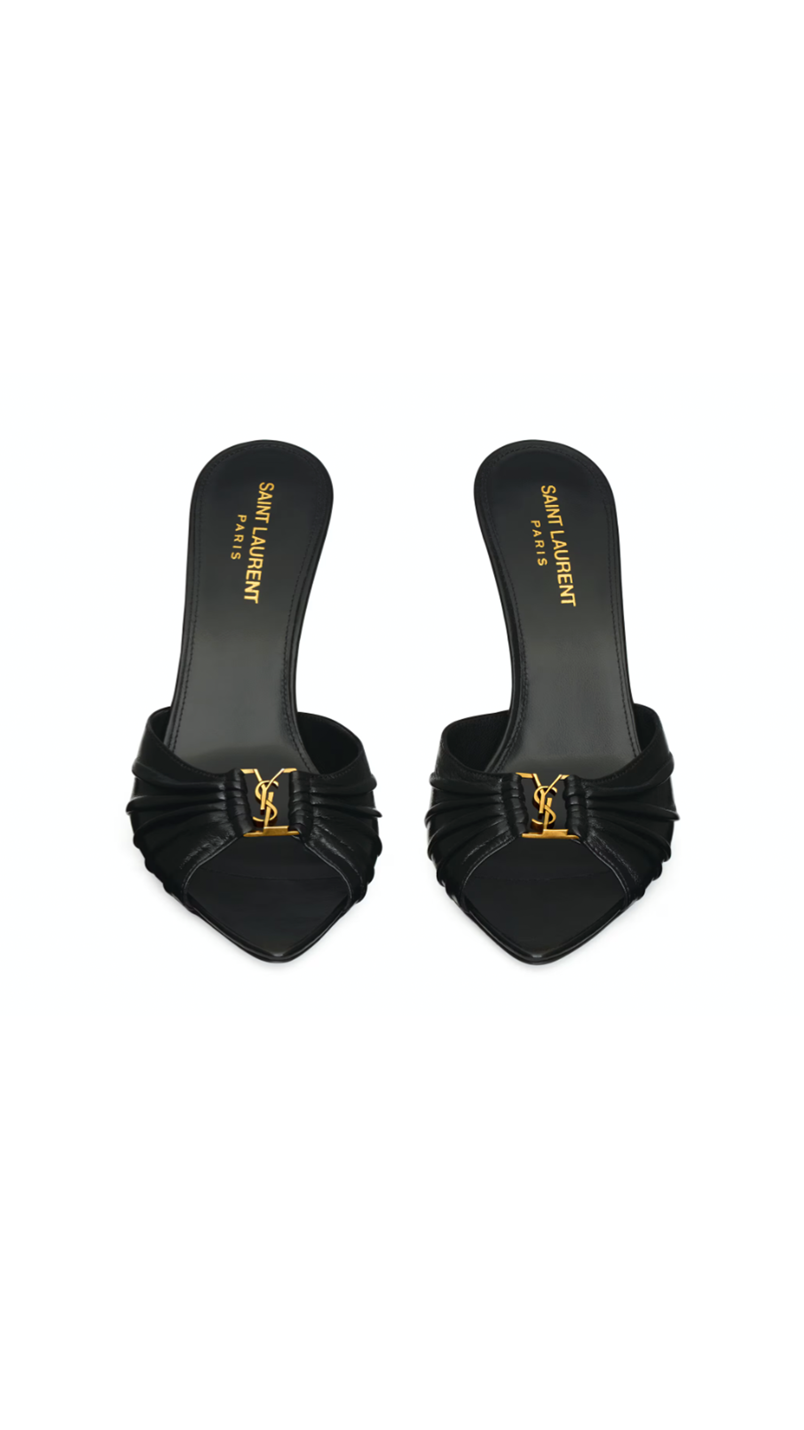 Babylon Mules in Smooth Leather - Black