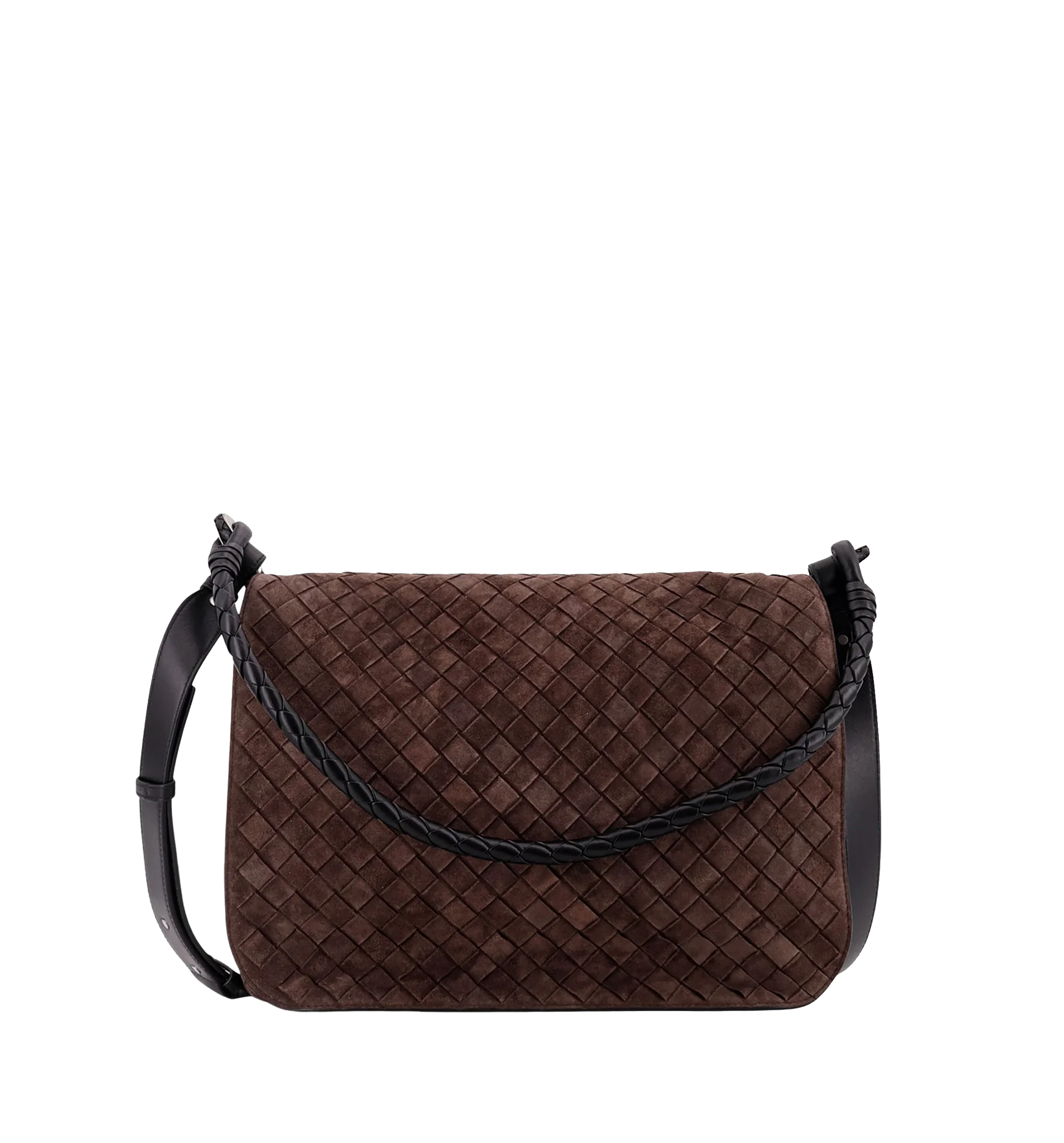 Swing Intrecciato Suede Messenger