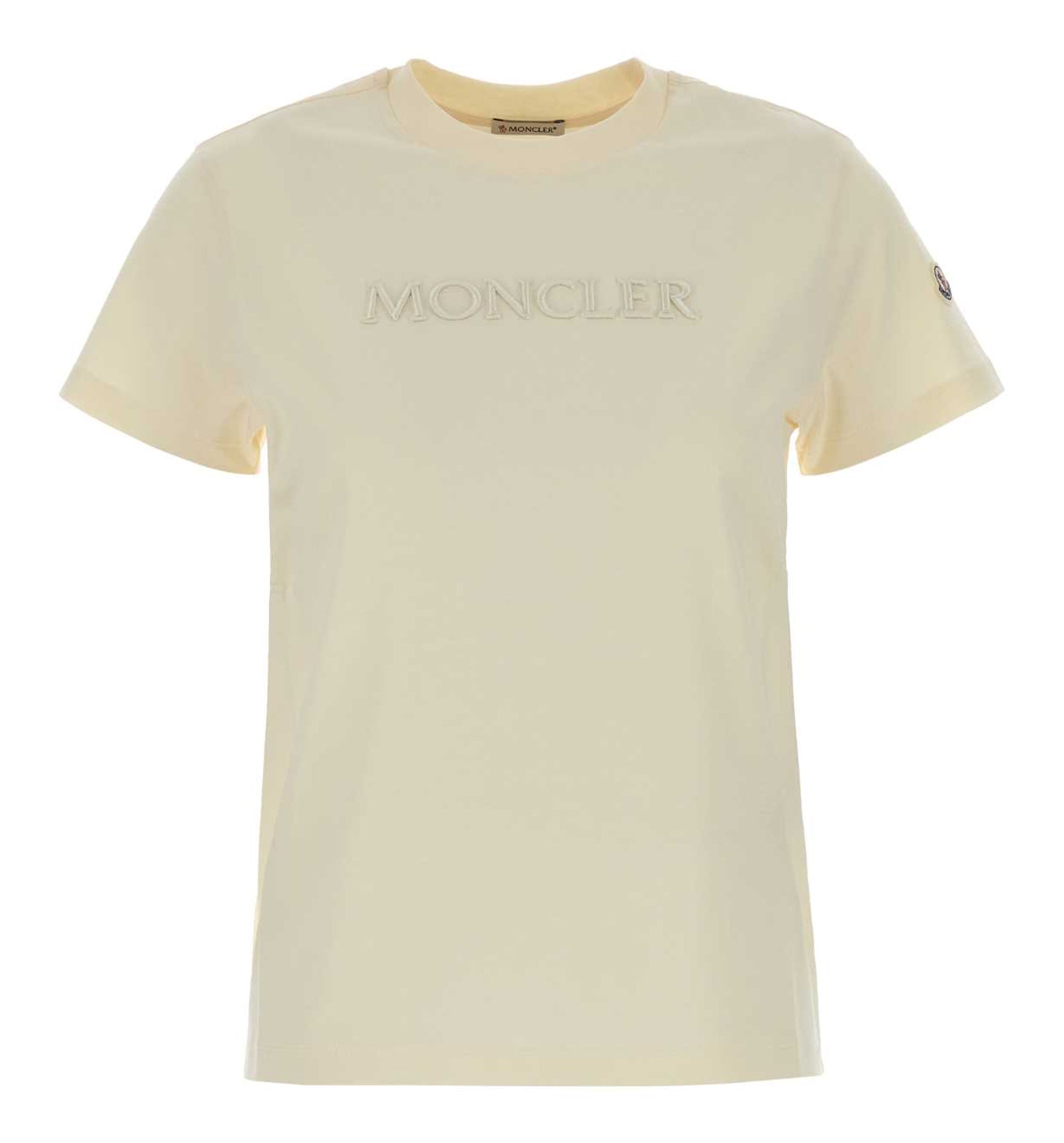 Cotton T-Shirt With Tone-On-Tone Embroidered Logo