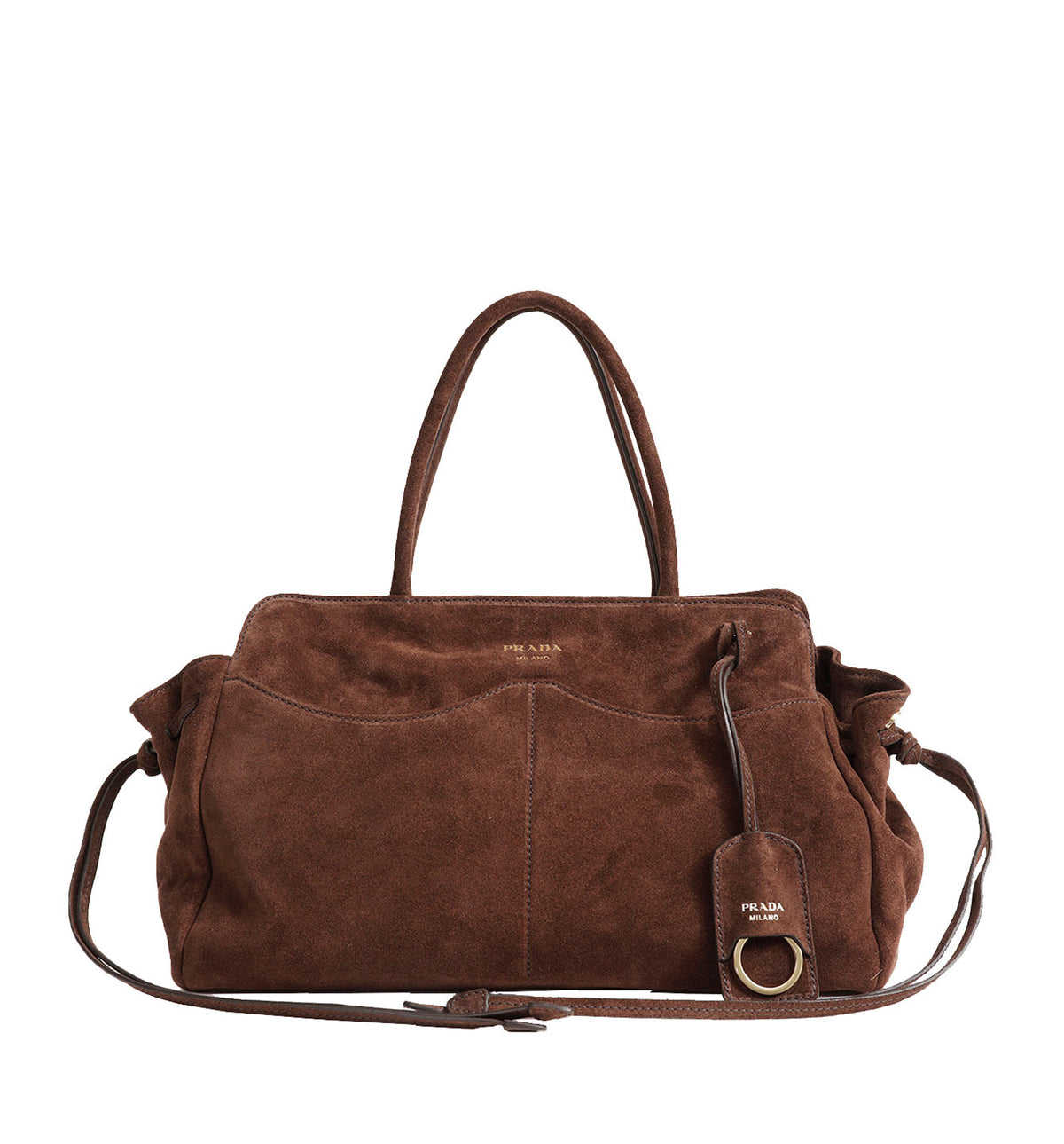 Prada Allusion large suede tote bag