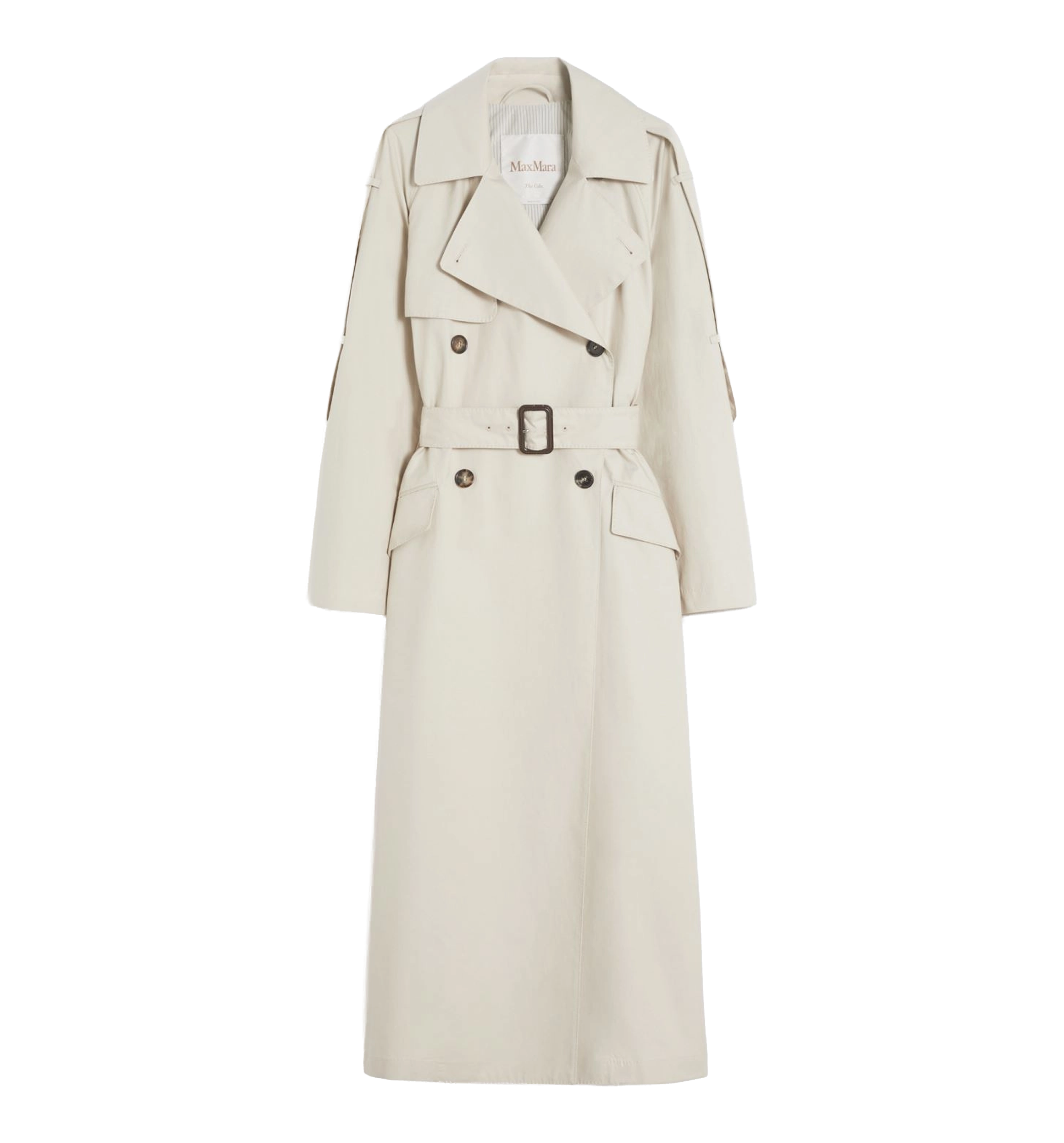 Wide Water-Repellent Twill Trench Coat